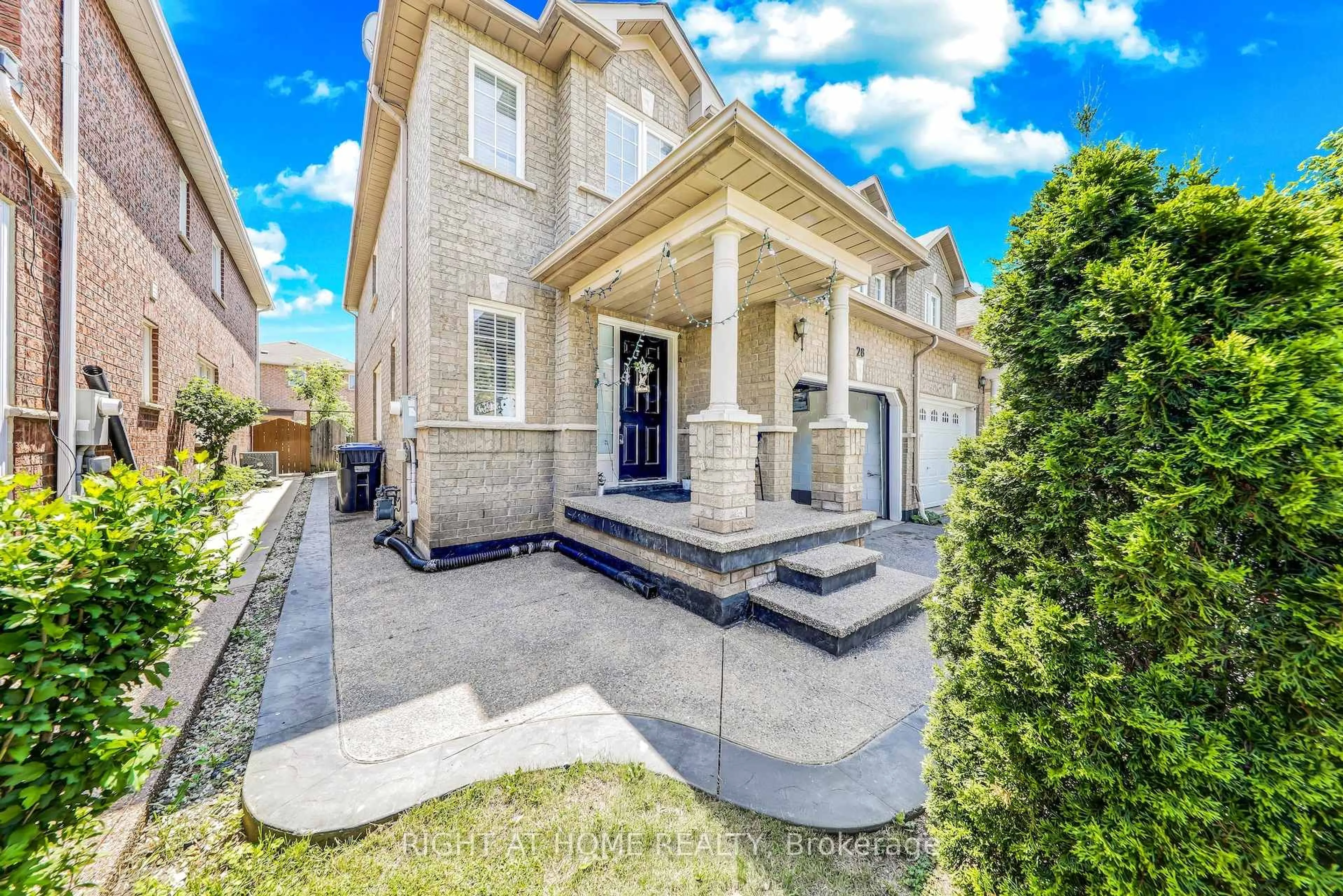 Home with brick exterior material, street for 28 Cedarvalley Blvd, Brampton Ontario L7A 2C2