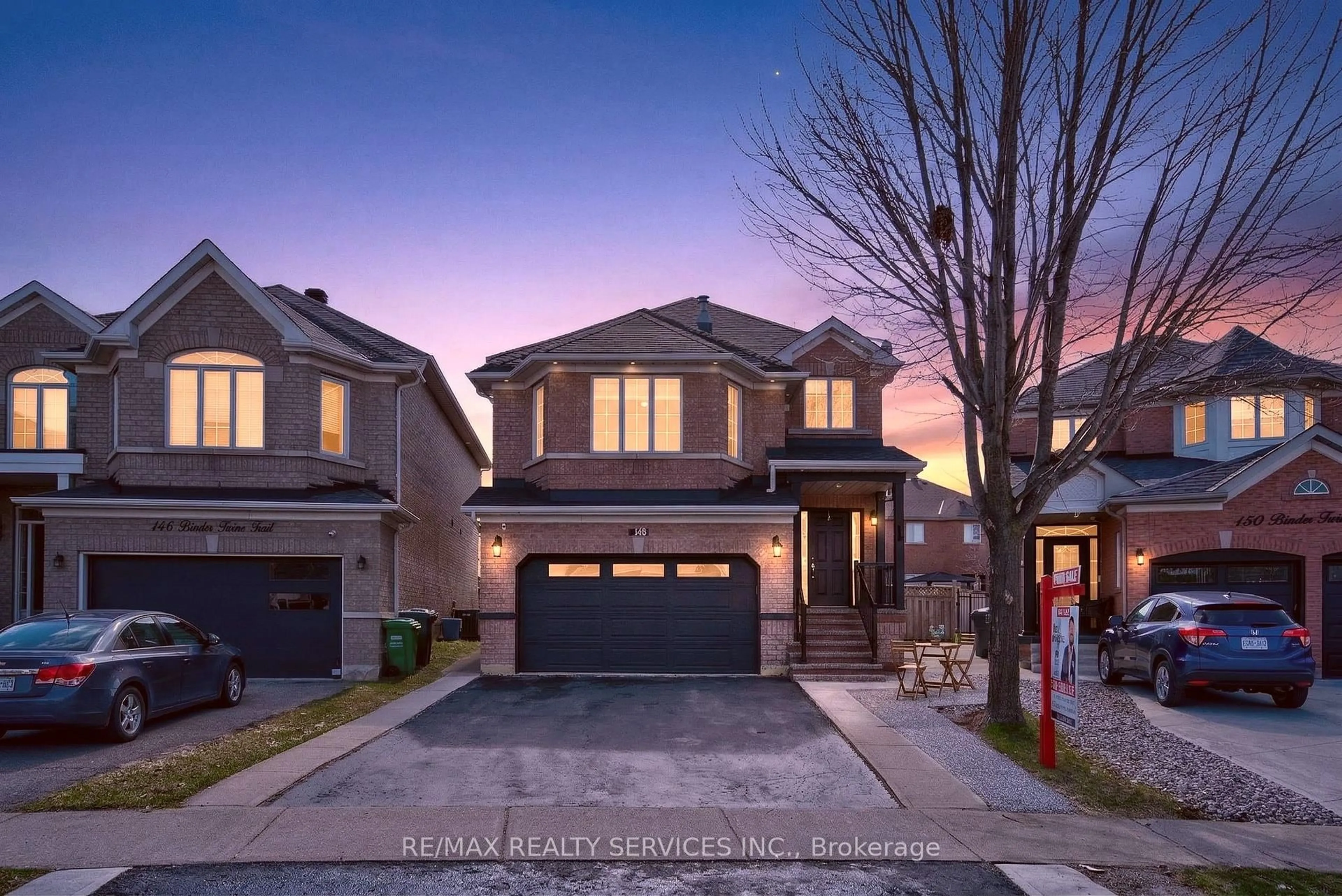 Home with brick exterior material, street for 148 Binder Twine Tr, Brampton Ontario L6X 4V6