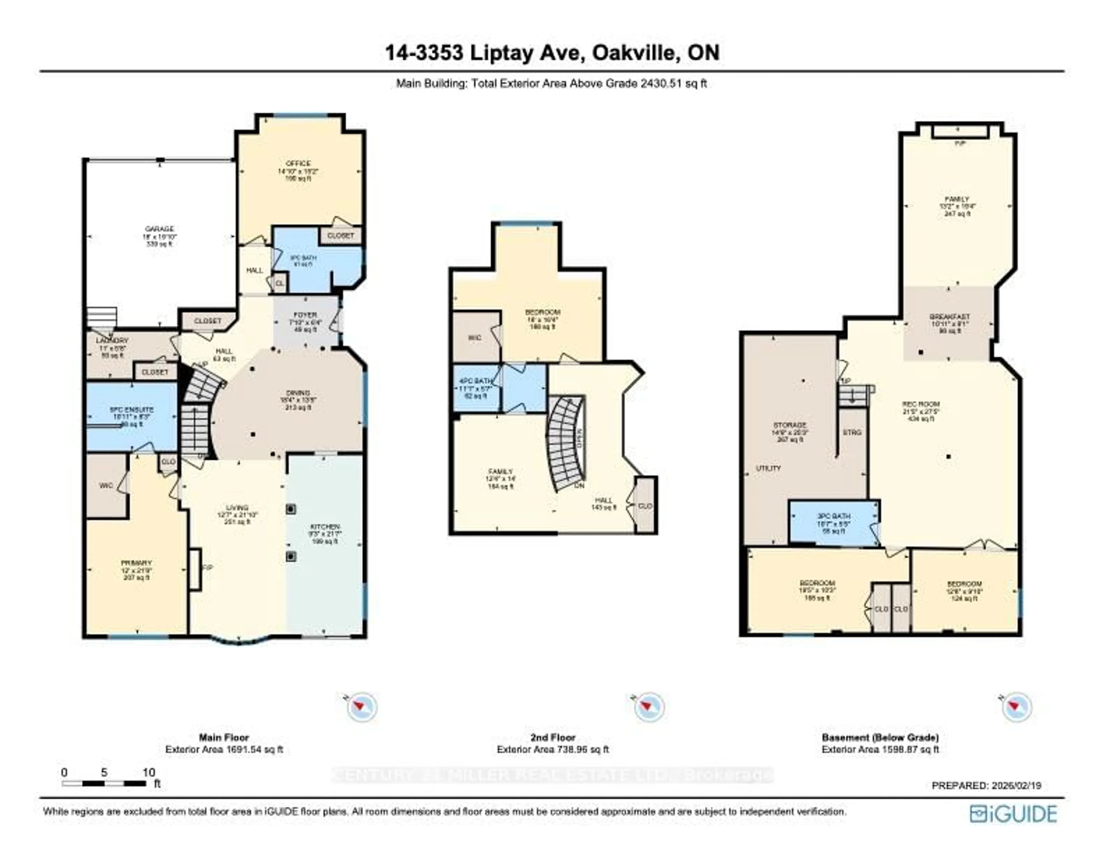 Floor plan for 3353 Liptay Ave #14, Oakville Ontario L6M 0M6