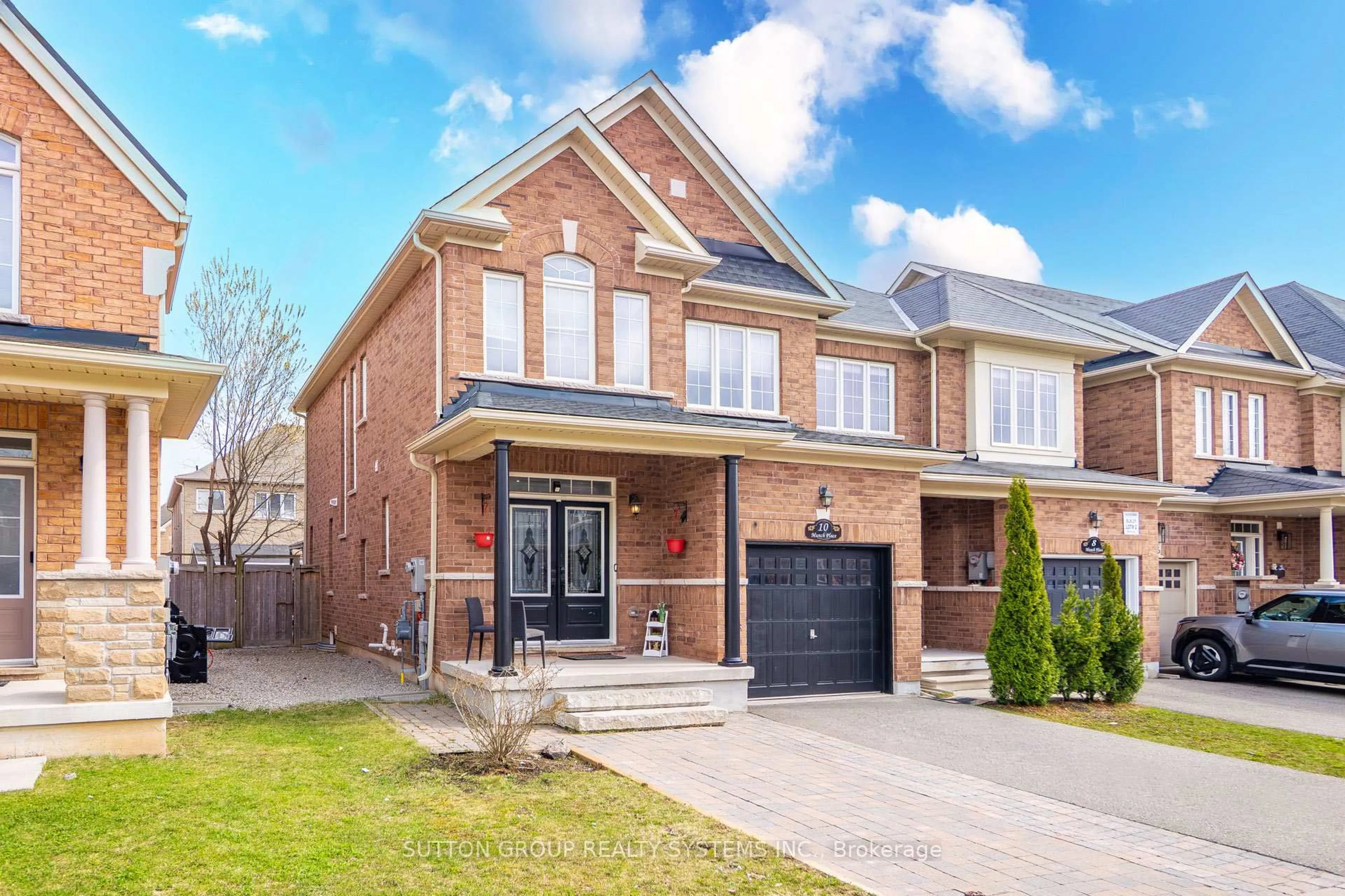 Home with brick exterior material, street for 10 Munch Pl, Milton Ontario L9T 8K6