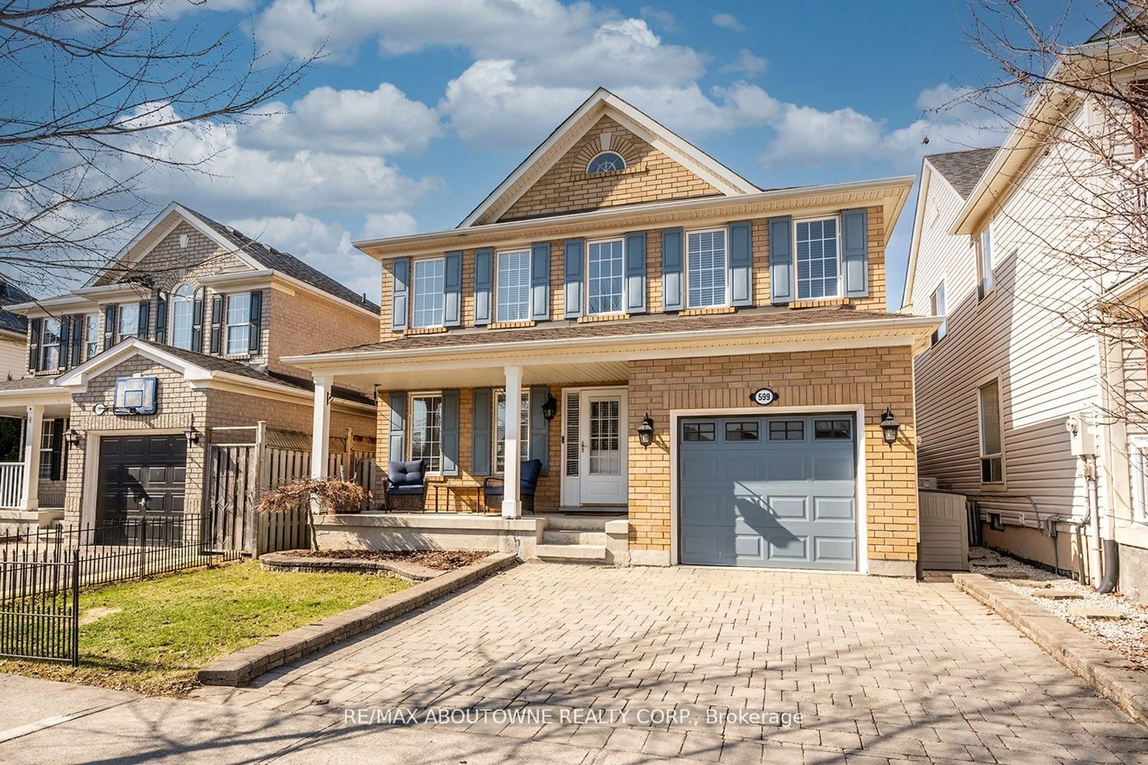 Home with brick exterior material, street for 599 Caverhill Cres, Milton Ontario L9T 5K1
