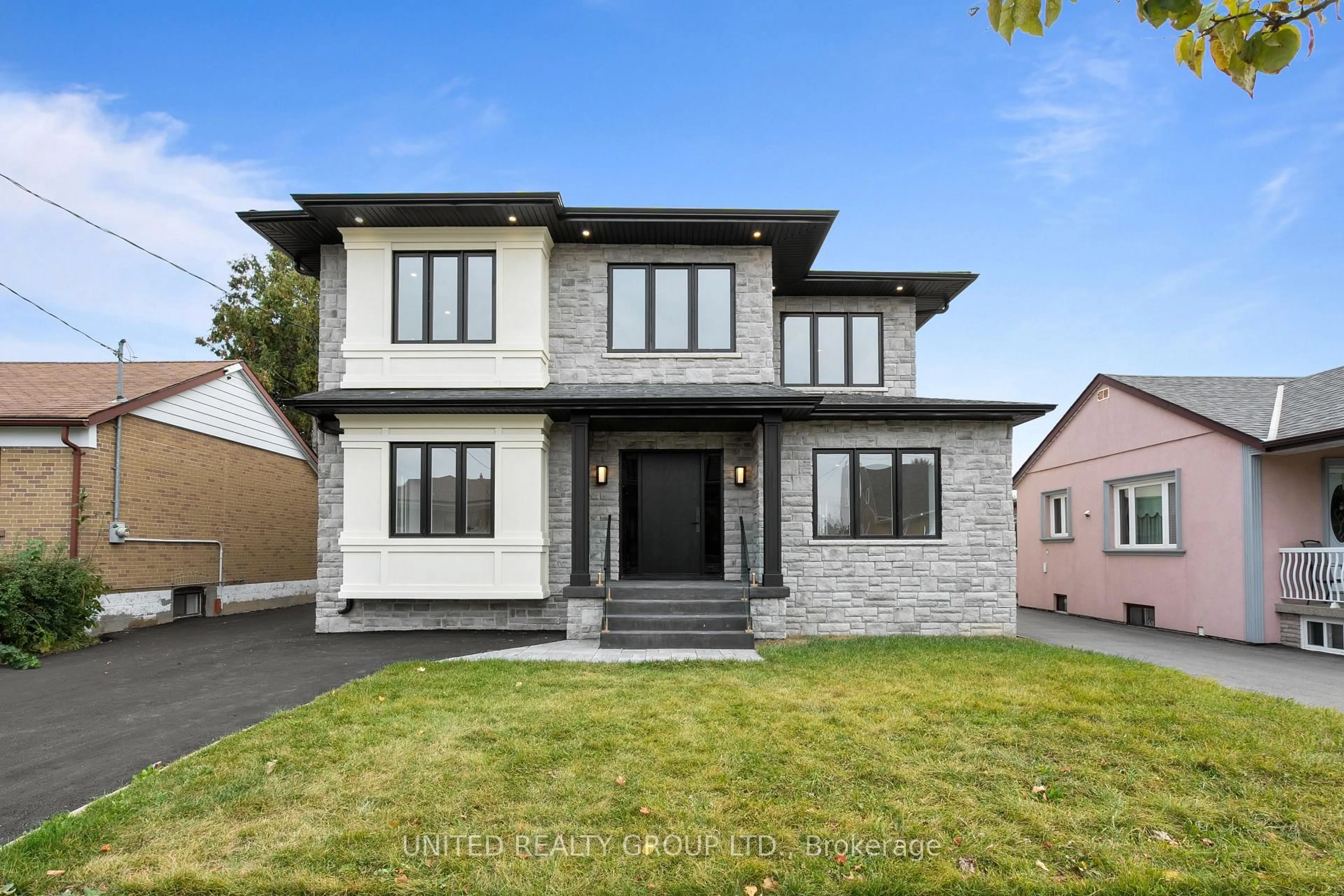 Home with brick exterior material, street for 61 Calvington Dr, Toronto Ontario M3M 2L9