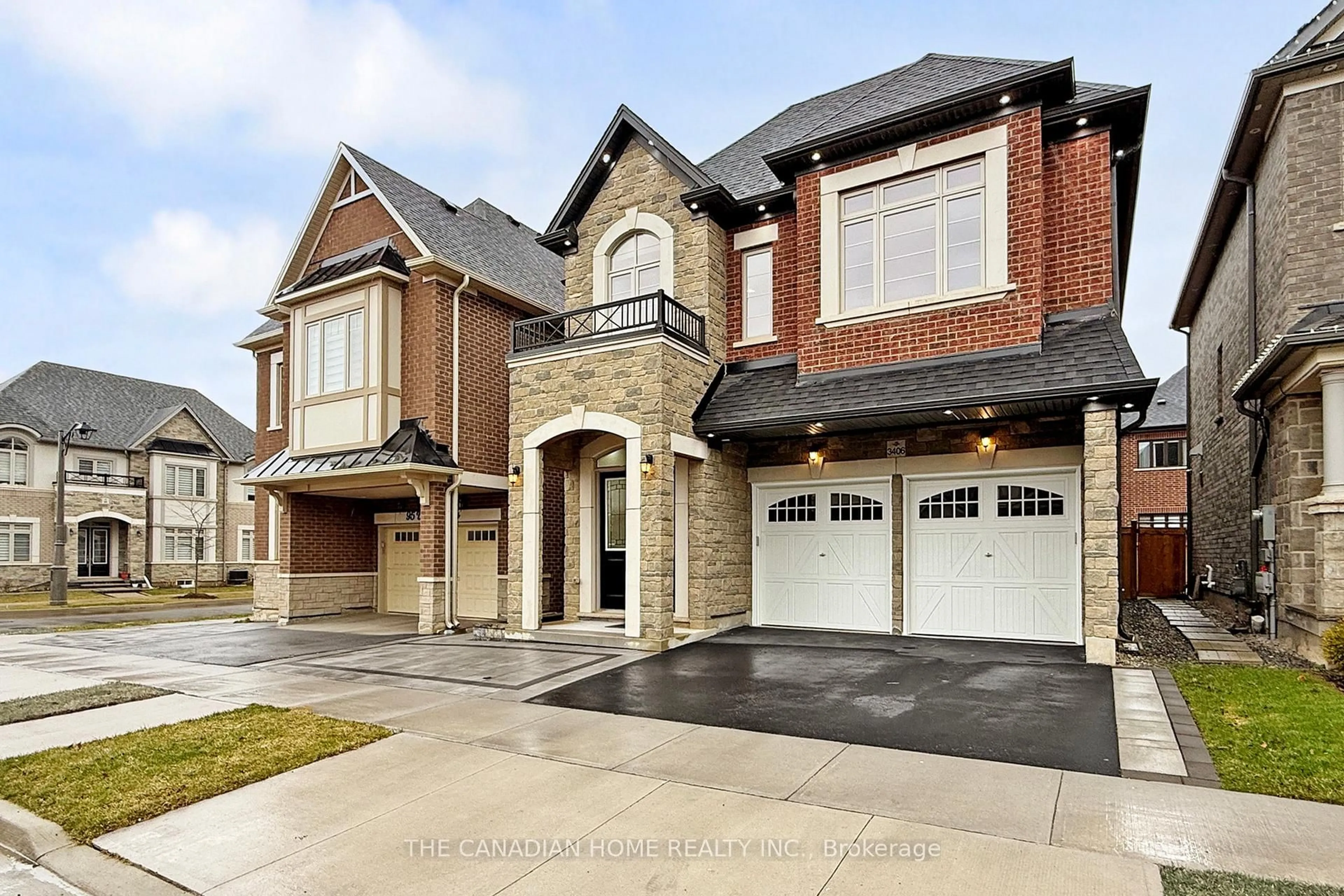 Home with brick exterior material, street for 3406 Post Rd, Oakville Ontario L6H 0Z2