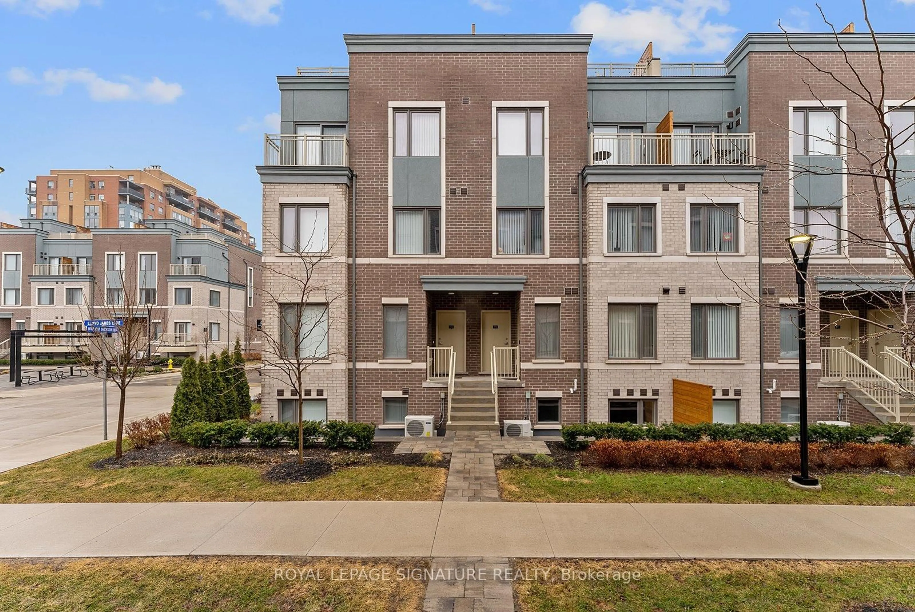 Home with brick exterior material, street for 30 William Jackson Way #TH114, Toronto Ontario M8V 0J7