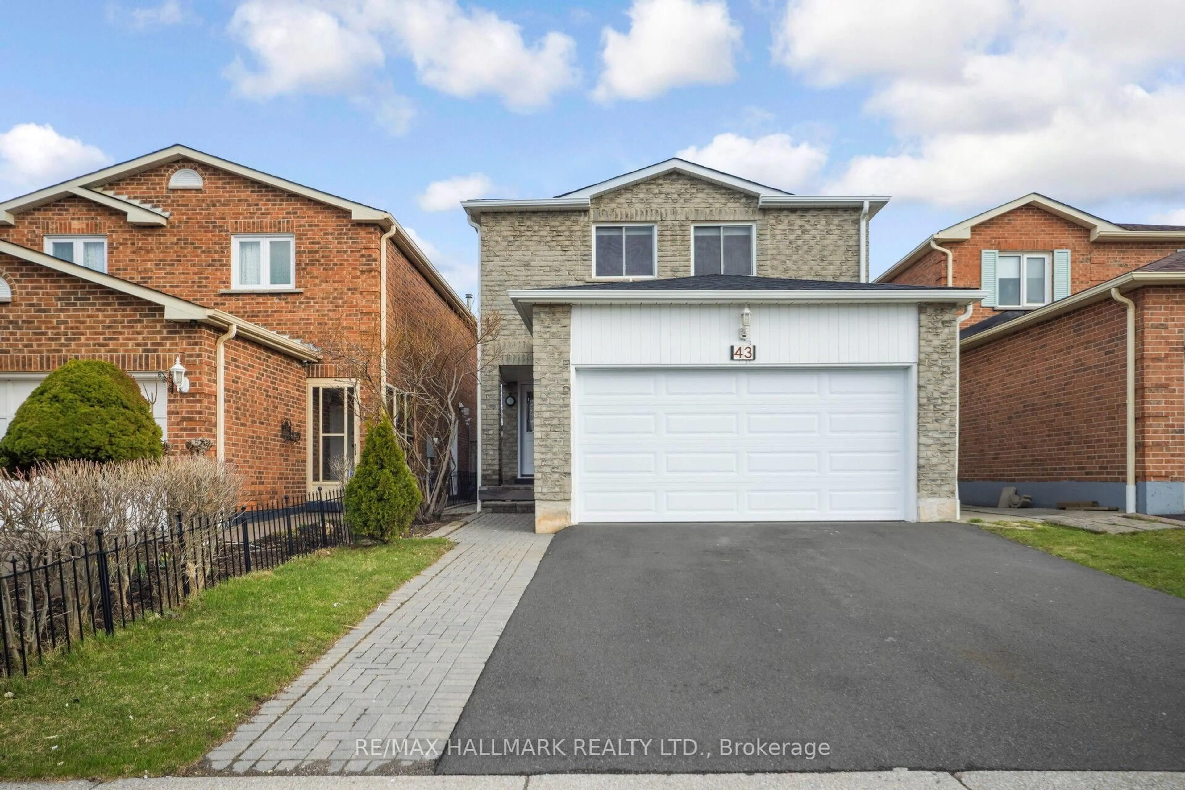 Home with brick exterior material, street for 43 Stanwell Dr, Brampton Ontario L6Z 3Y8