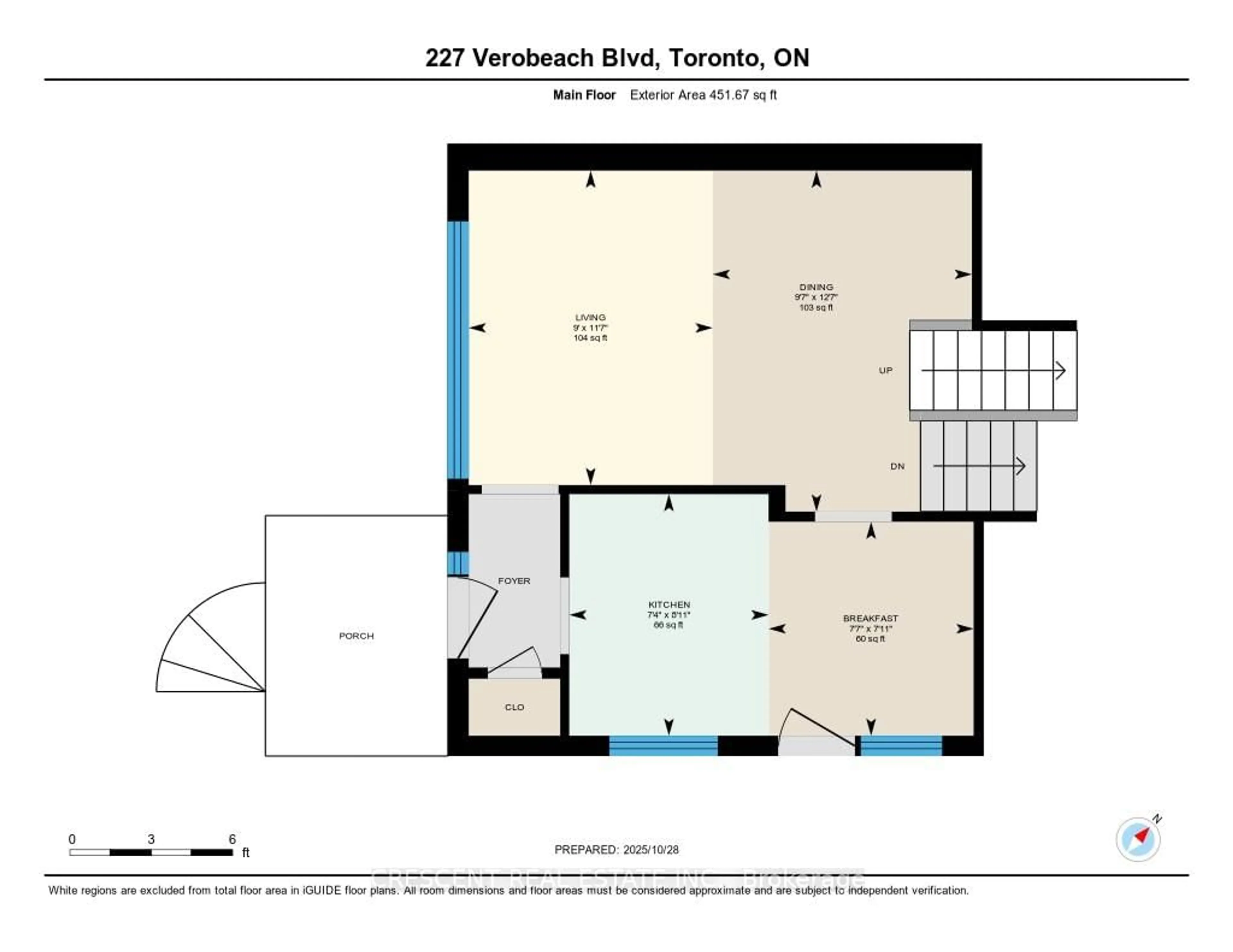 Floor plan for 227 Verobeach Blvd, Toronto Ontario M9M 1R4