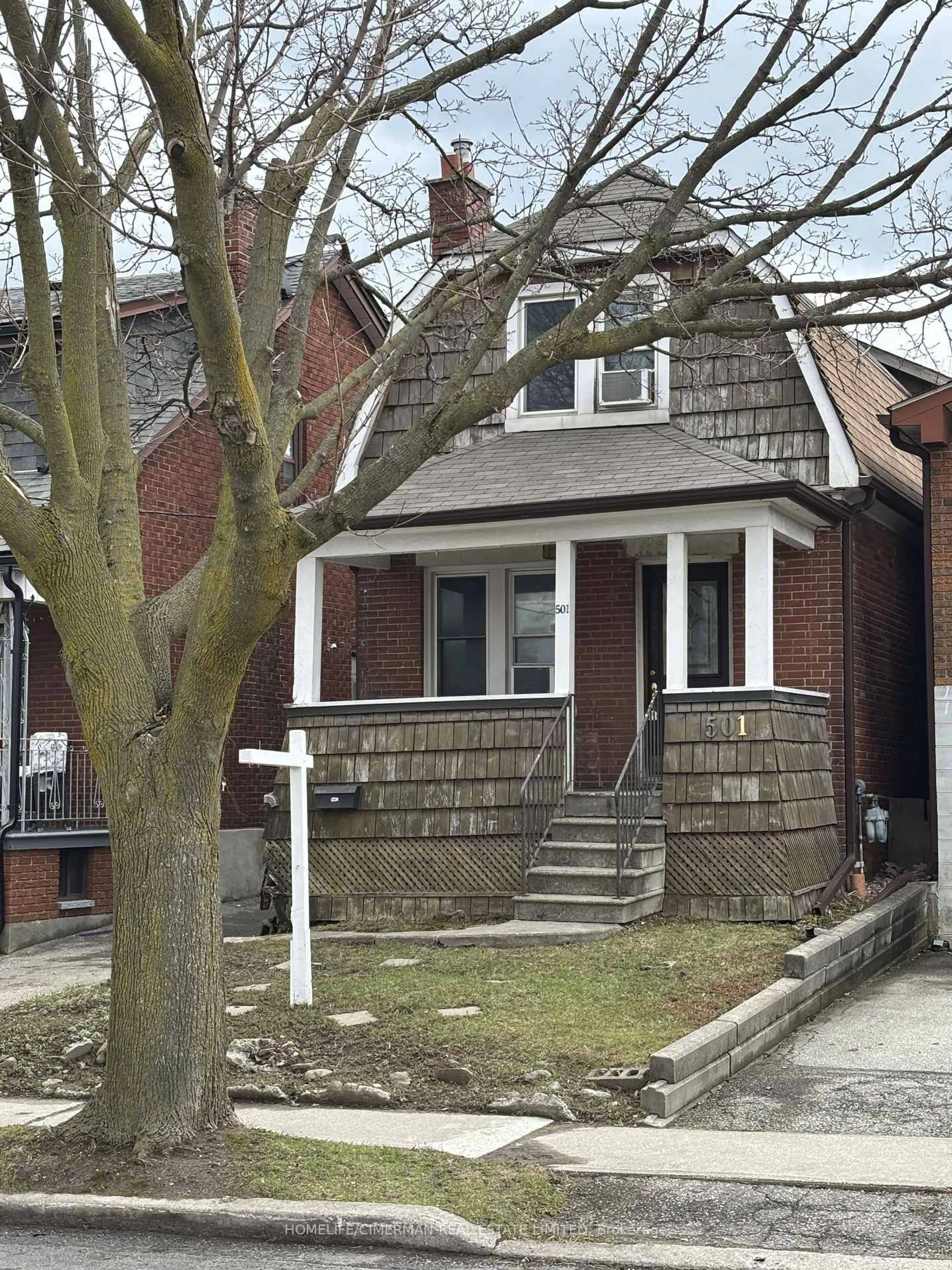 Home with brick exterior material, street for 501 Whitmore Ave, Toronto Ontario M6E 2N9