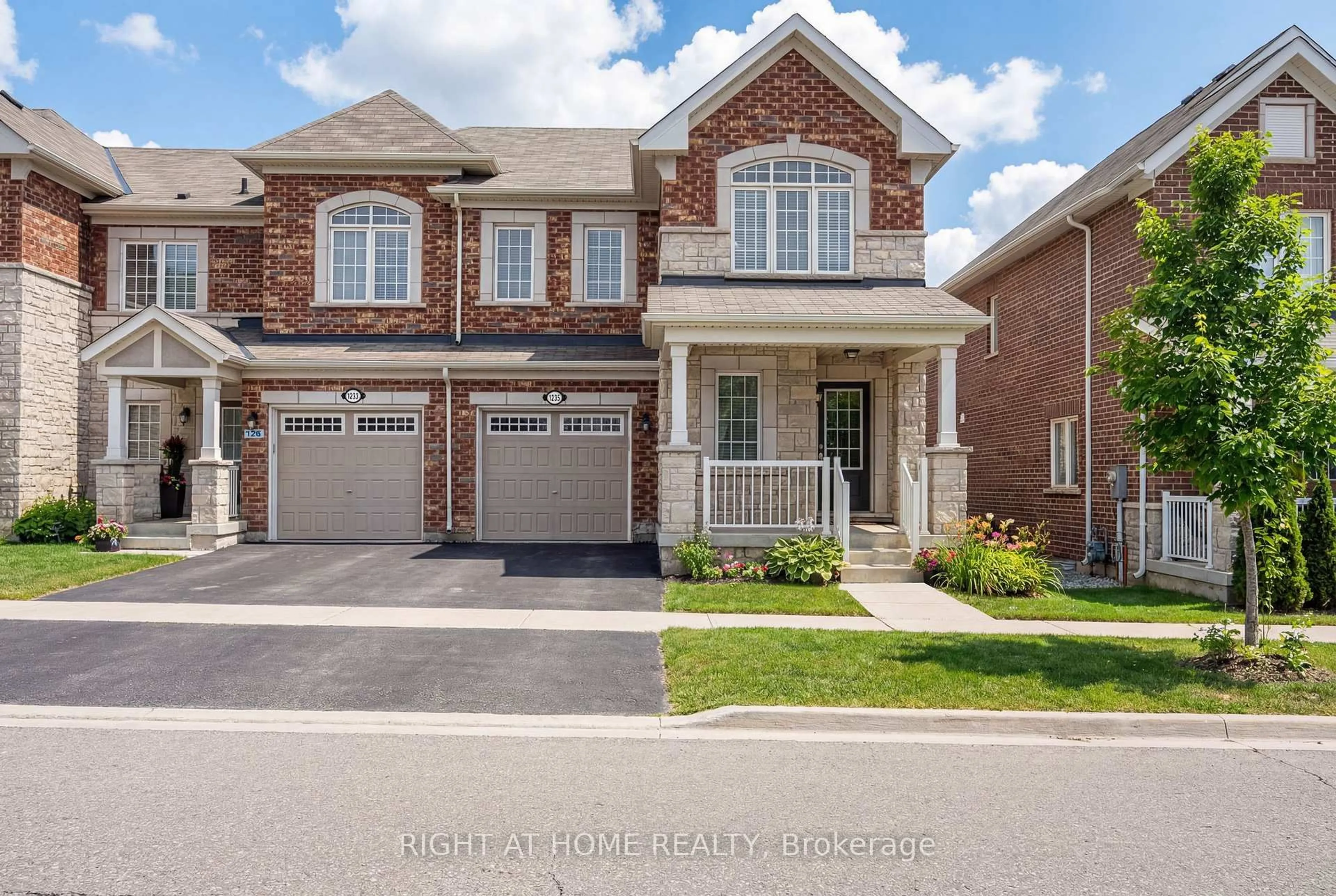 Home with brick exterior material, street for 1235 Mulroney Hts, Milton Ontario L9E 1G1