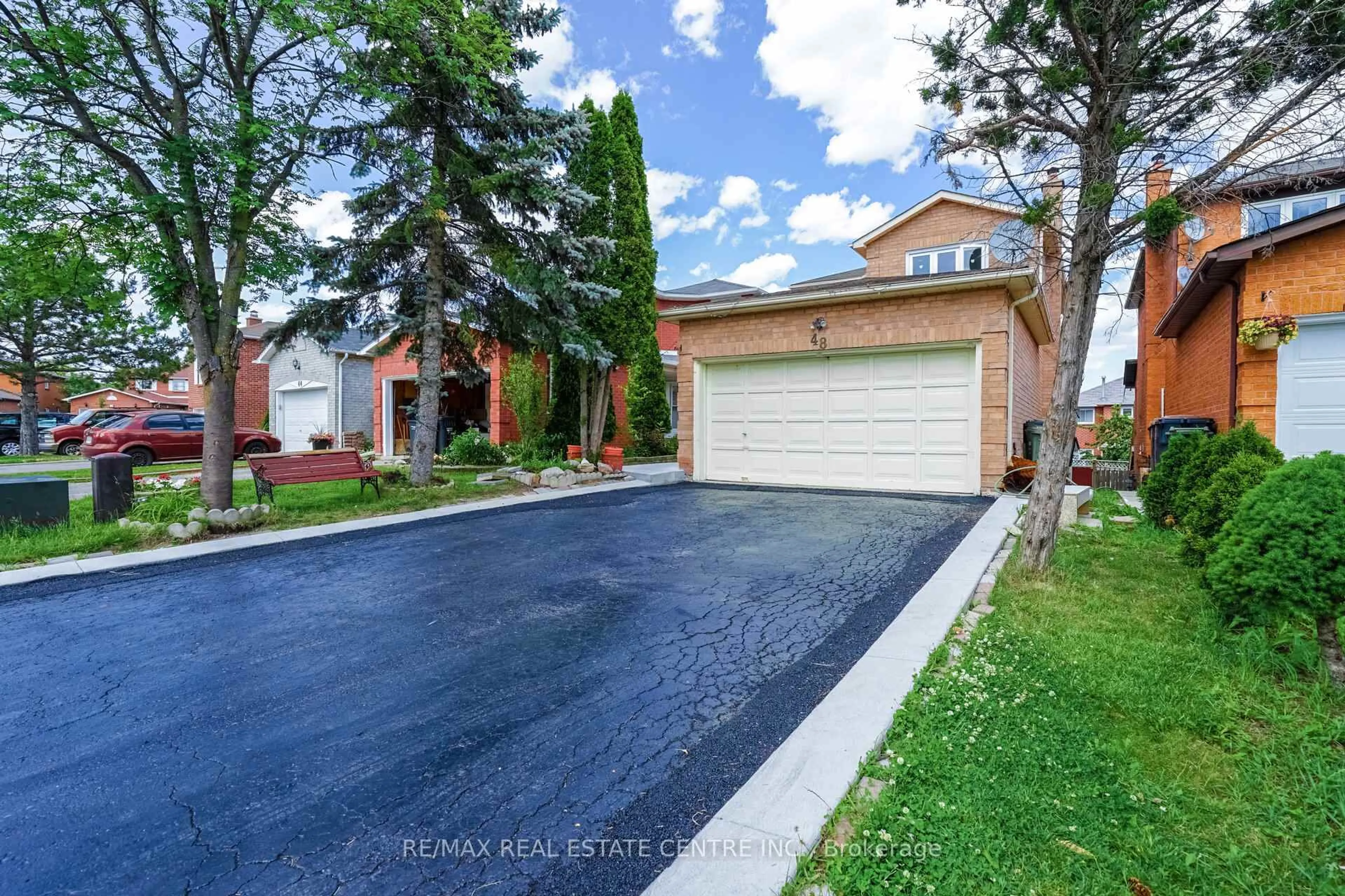 Home with brick exterior material, street for 48 Cortez Crt, Brampton Ontario L6X 3Y9