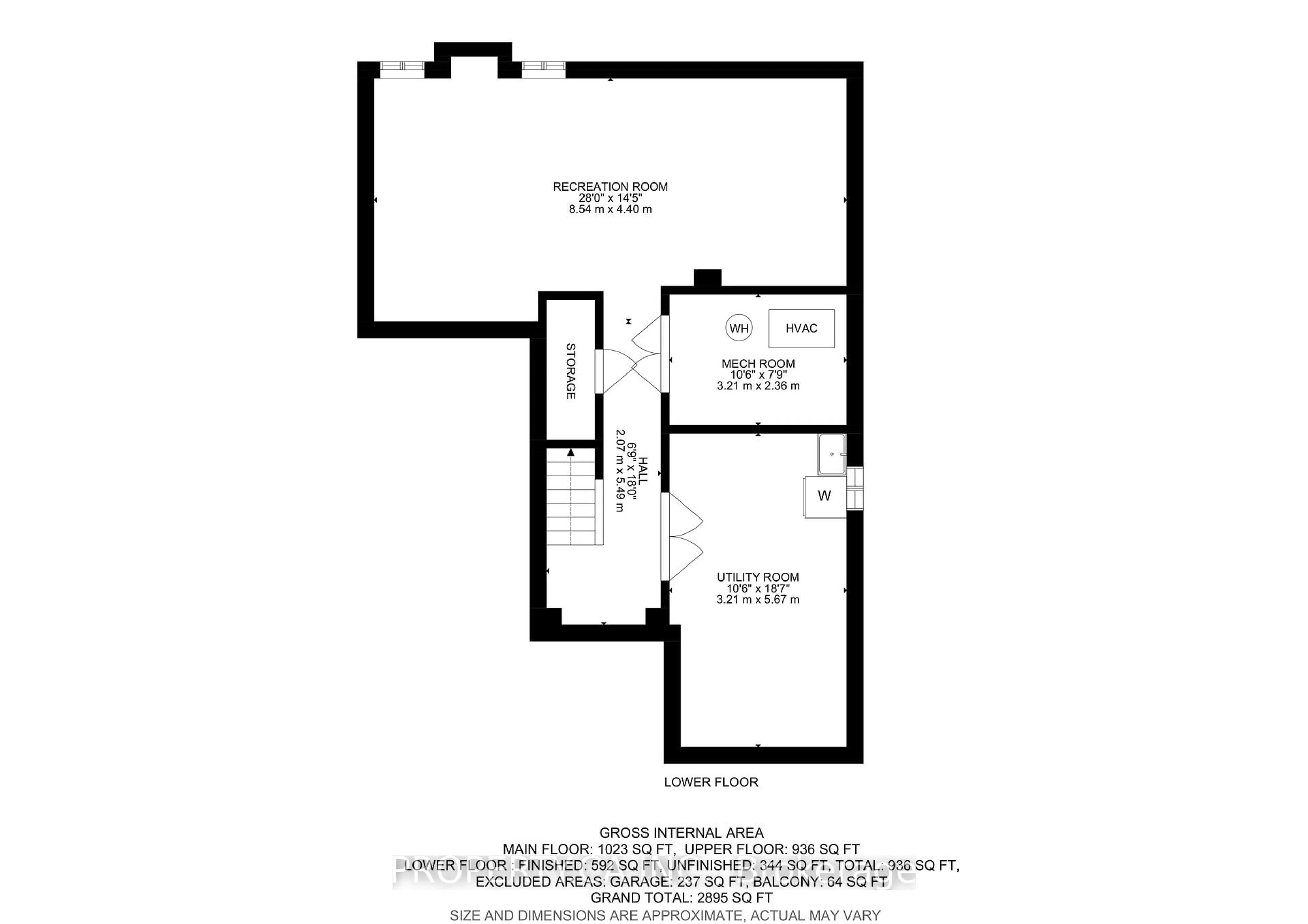 Floor plan for 627 Fourth Line, Milton Ontario L9T 5V3