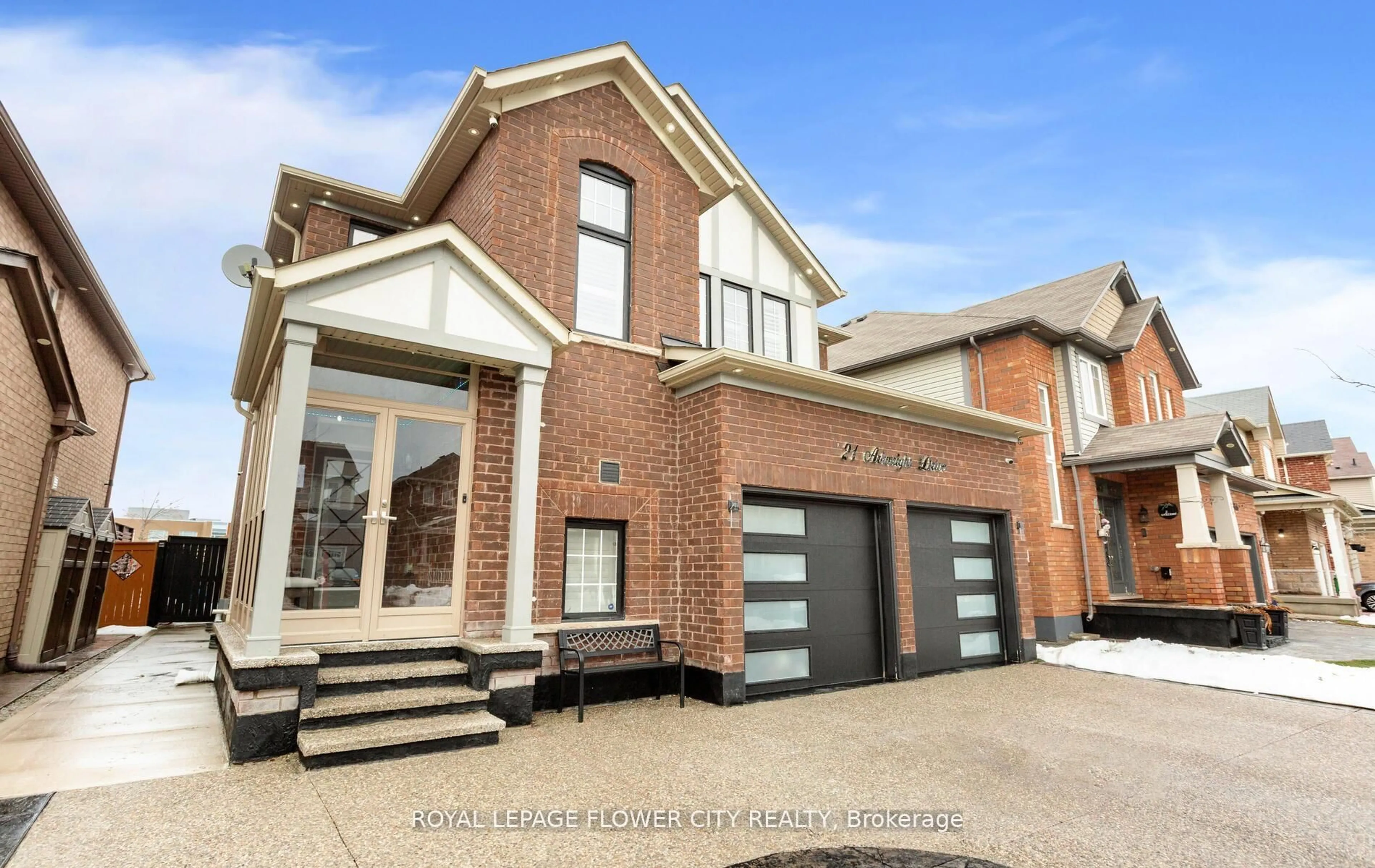 Home with brick exterior material, street for 21 Arkwright Dr, Brampton Ontario L7A 0V2