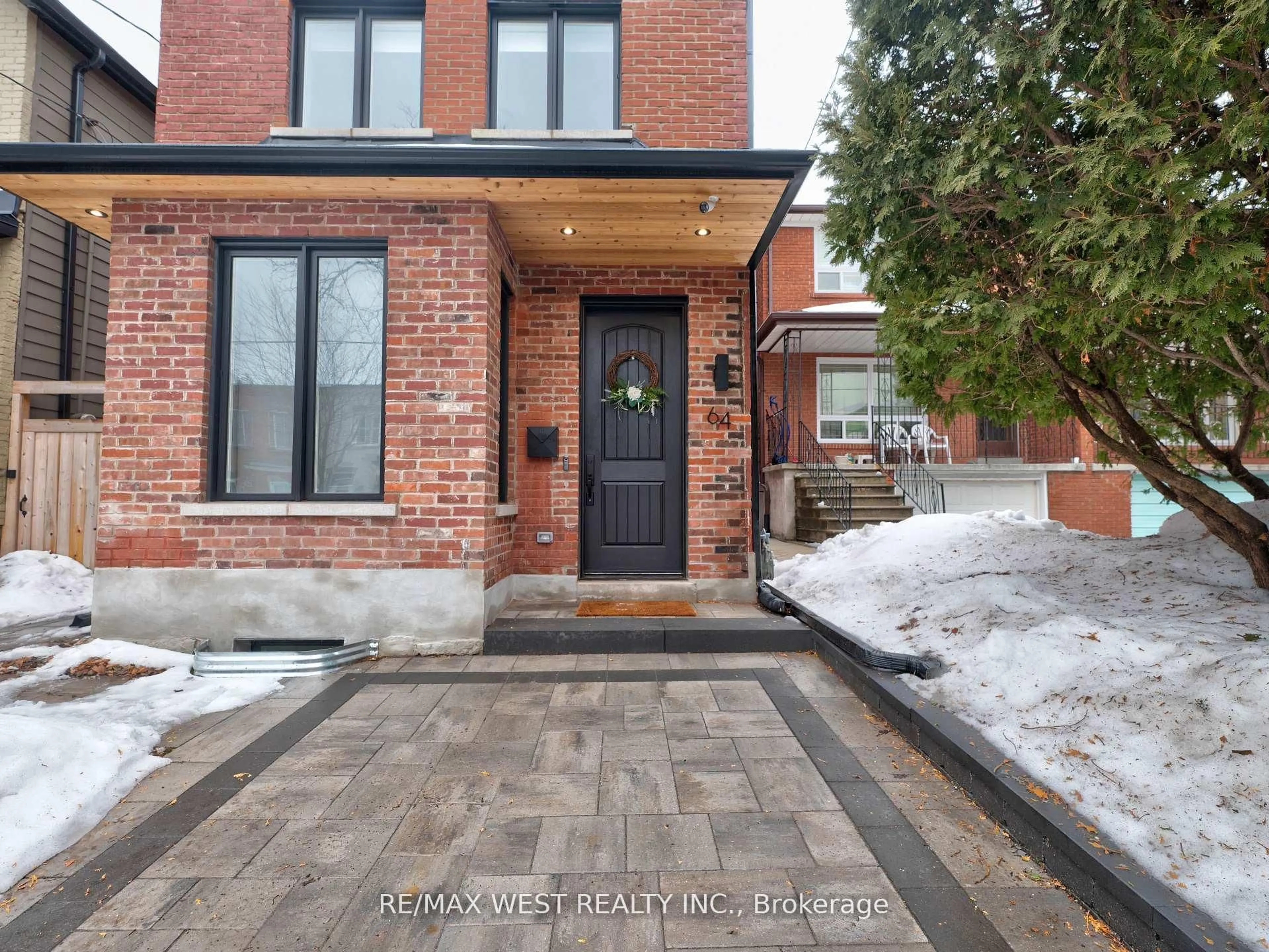 Home with brick exterior material, street for 64 Gwynne Ave, Toronto Ontario M6K 2C4