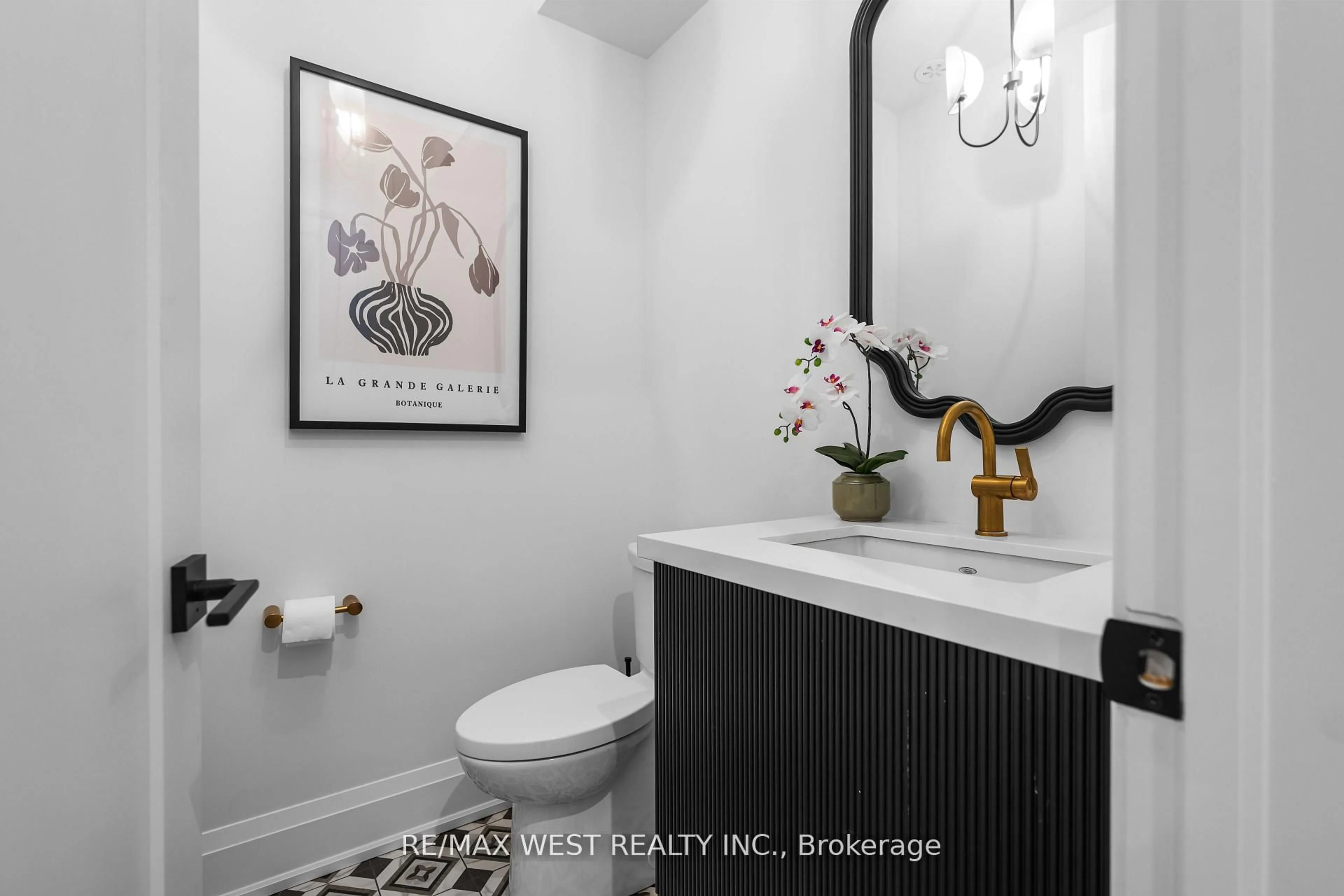 Contemporary bathroom, ceramic/tile floor for 64 Gwynne Ave, Toronto Ontario M6K 2C4