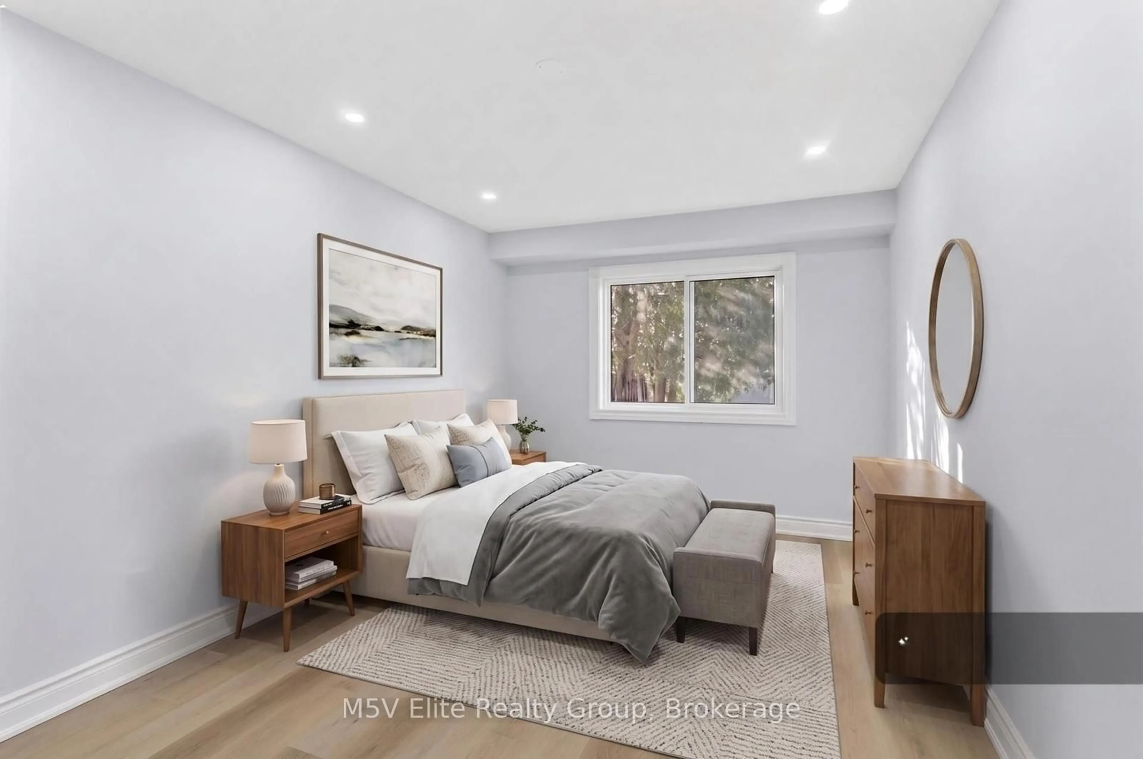 Bedroom with bed, unknown for 93 Ashford Crt, Brampton Ontario L6V 3E2