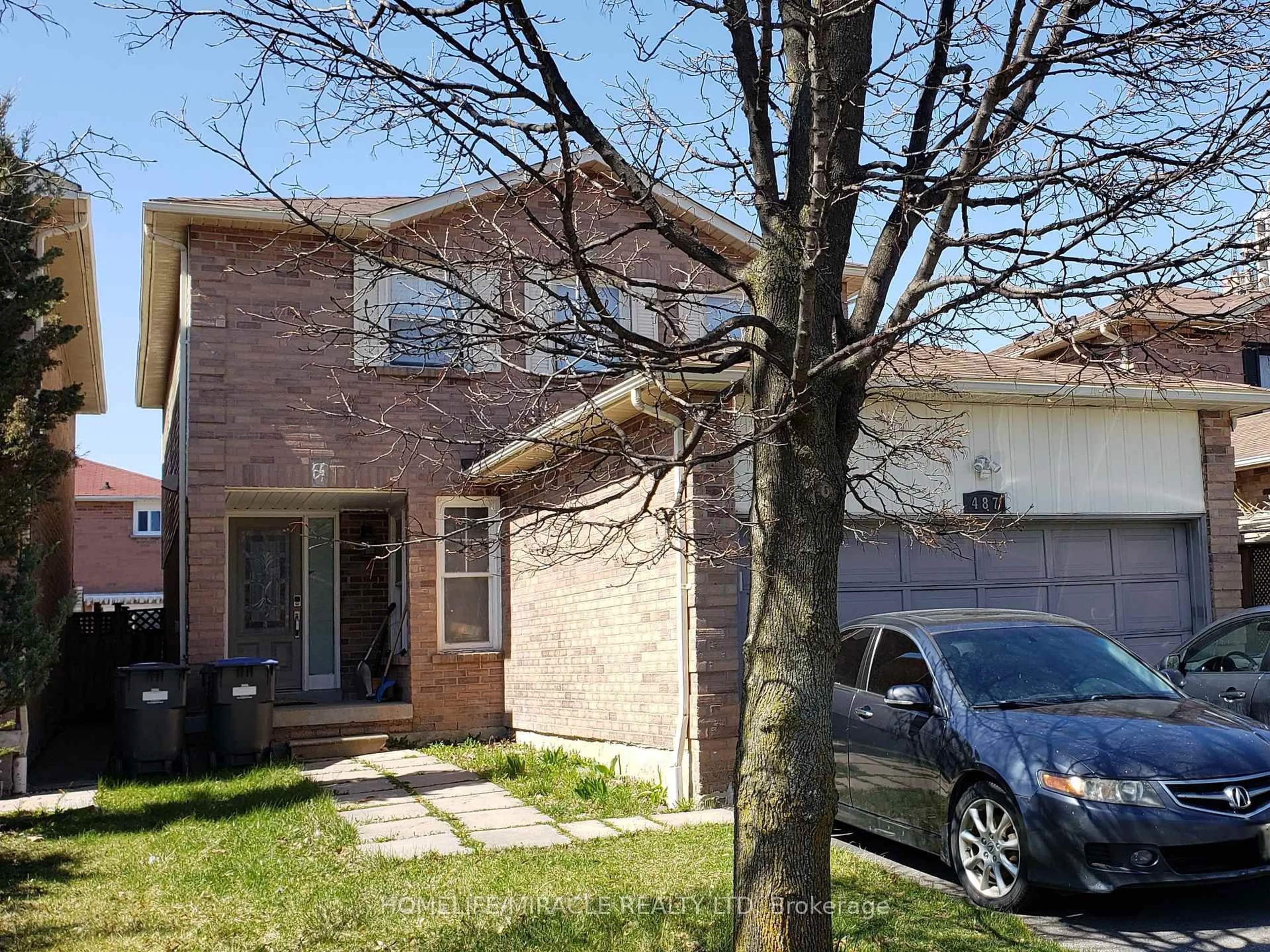 Home with brick exterior material, street for 487 Wallenberg Cres, Mississauga Ontario L5B 3M2