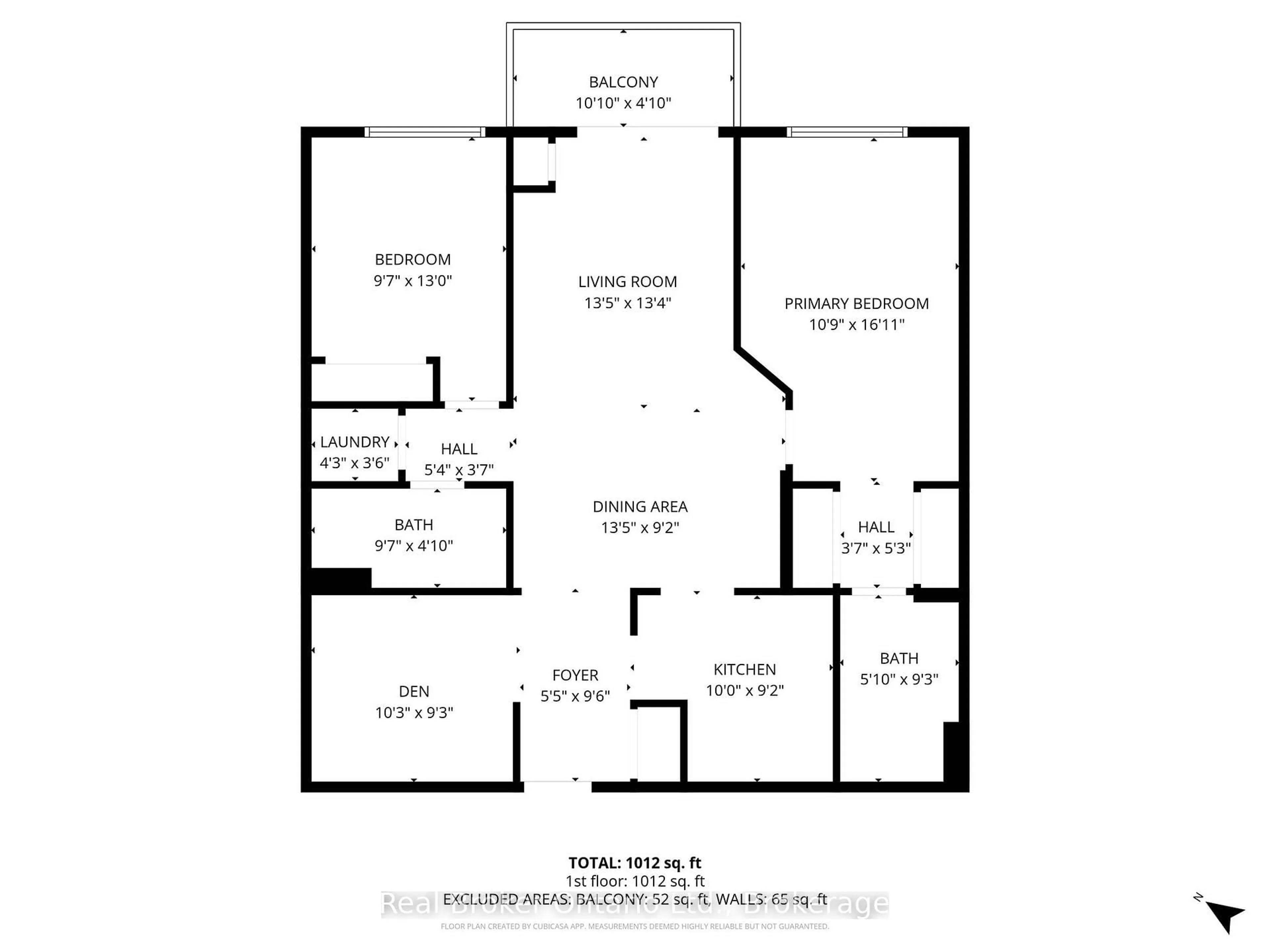 Floor plan for 100 Burloak Dr #1217, Burlington Ontario L7L 6P6
