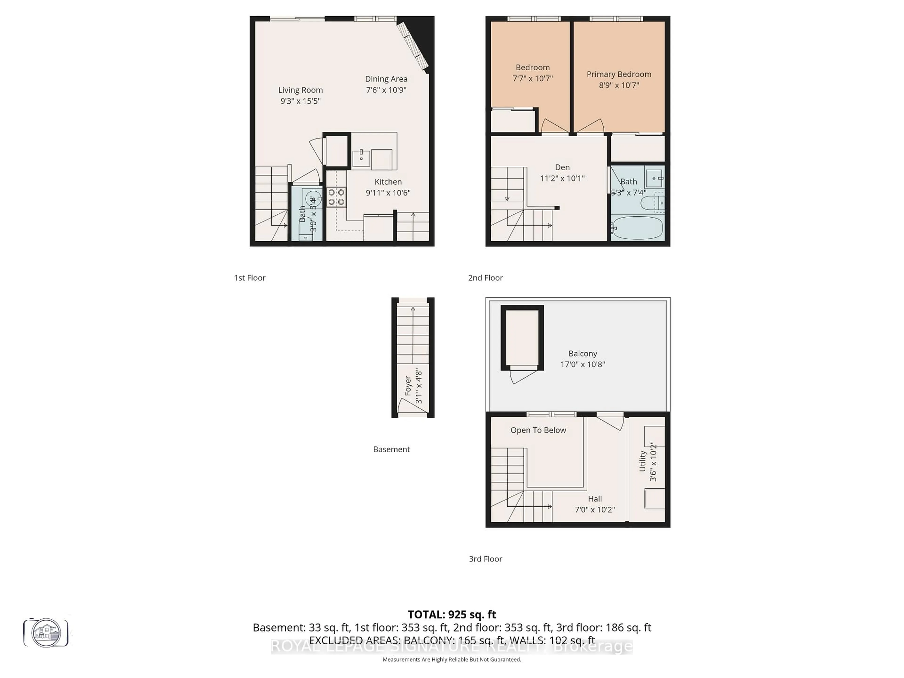 Floor plan for 16 Laidlaw St #929, Toronto Ontario M6K 1X2
