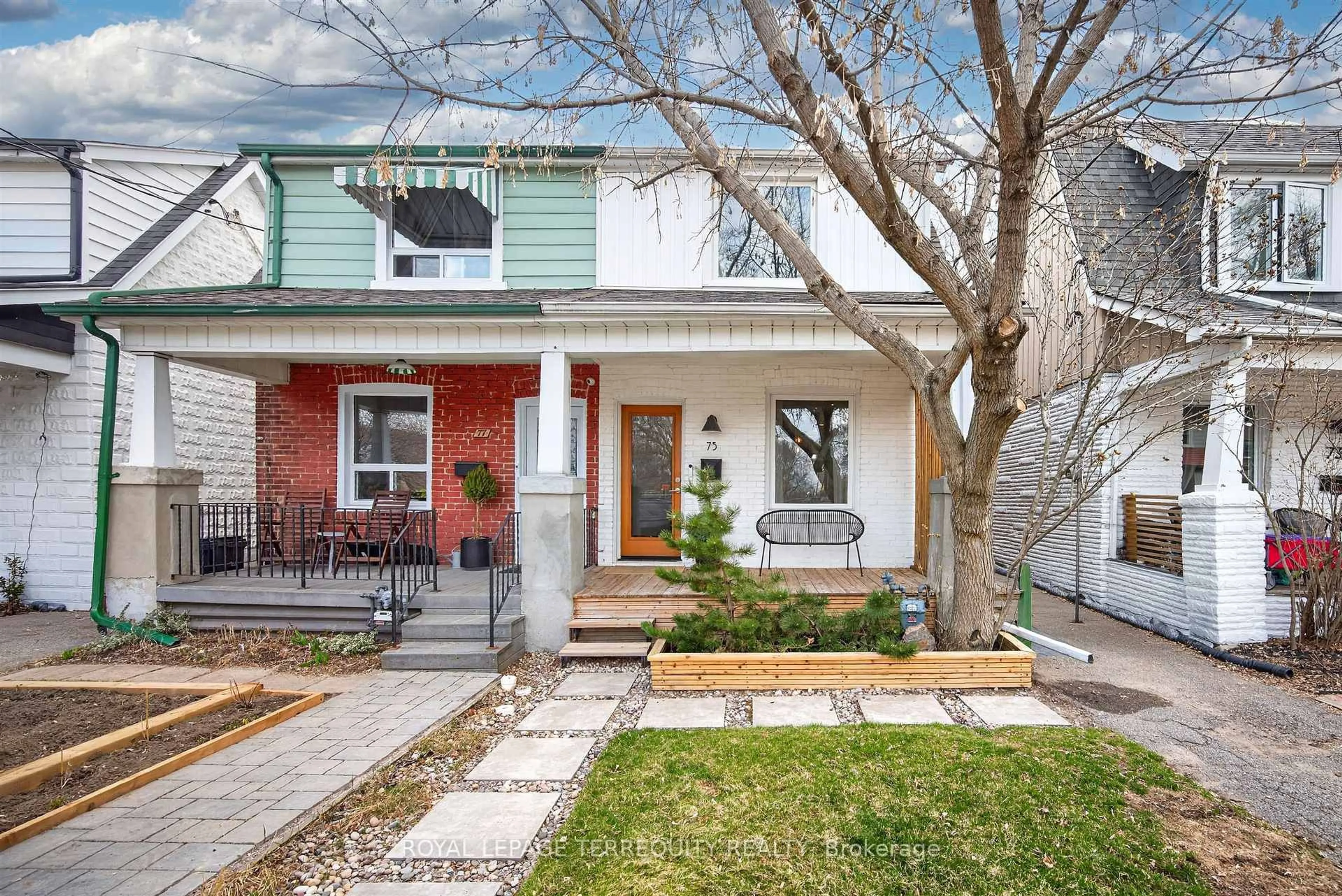 Home with brick exterior material, street for 75 Priscilla Ave, Toronto Ontario M6S 3W4