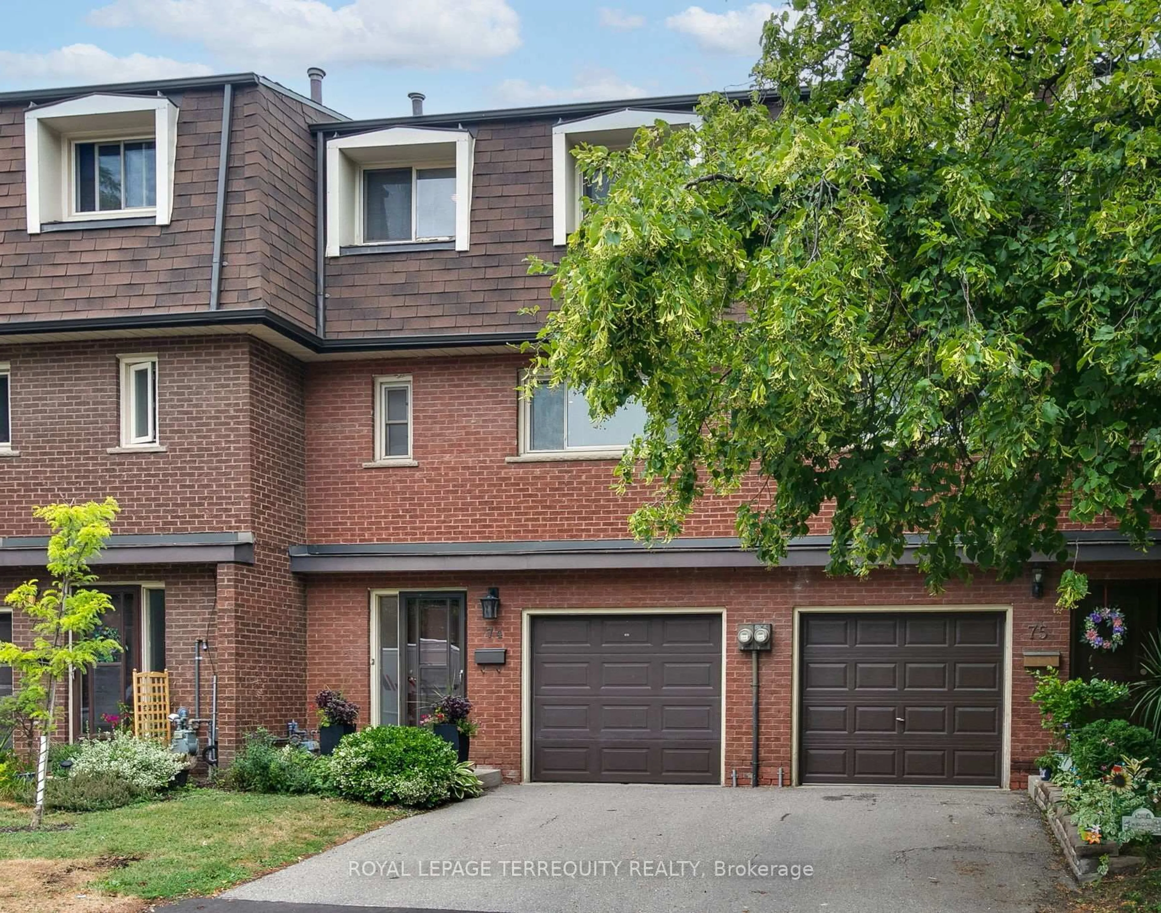 Home with brick exterior material, street for 74 Silver Shadow Path, Toronto Ontario M9C 4Y2