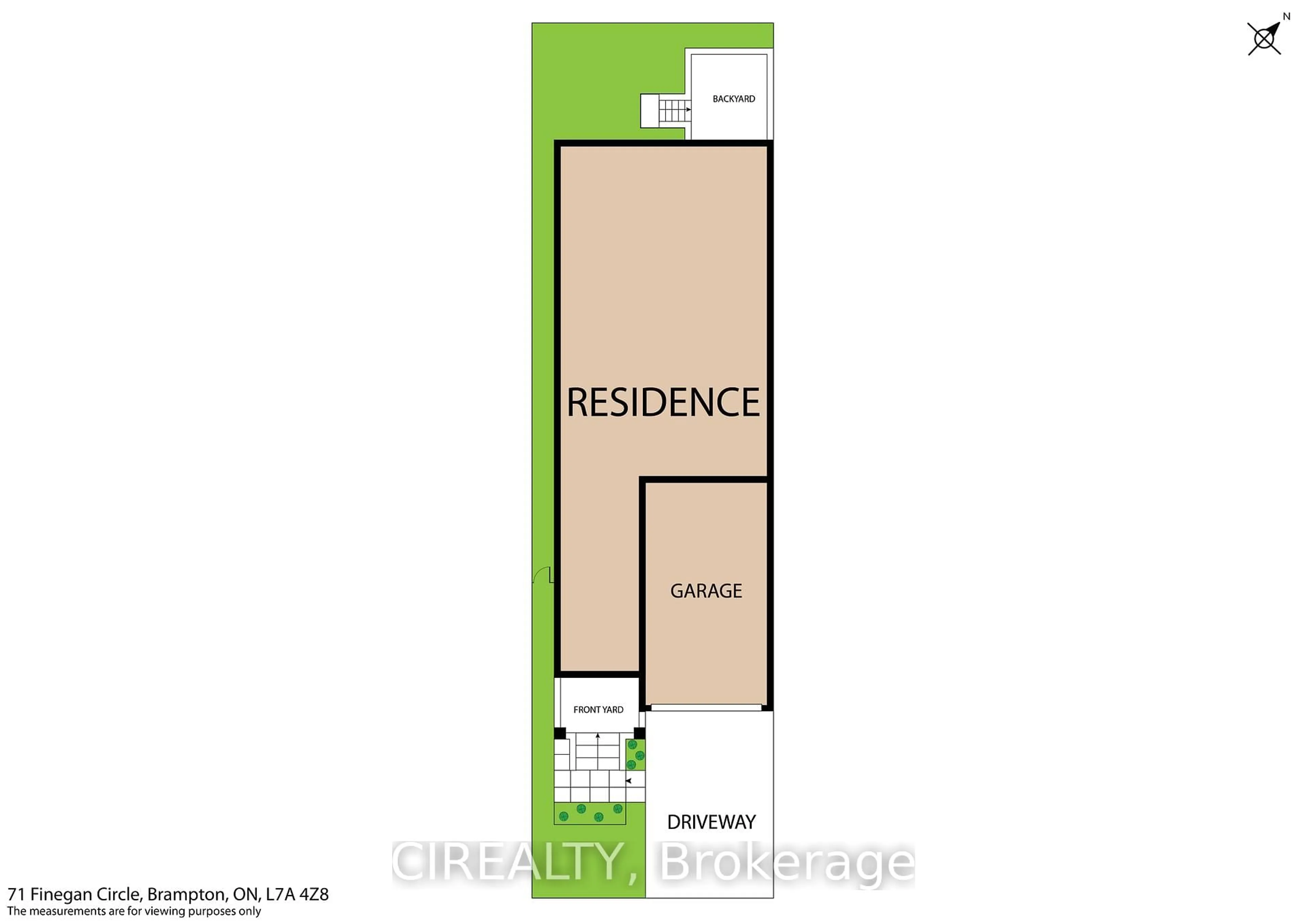 Floor plan for 71 Finegan Circ, Brampton Ontario L7A 4Z8