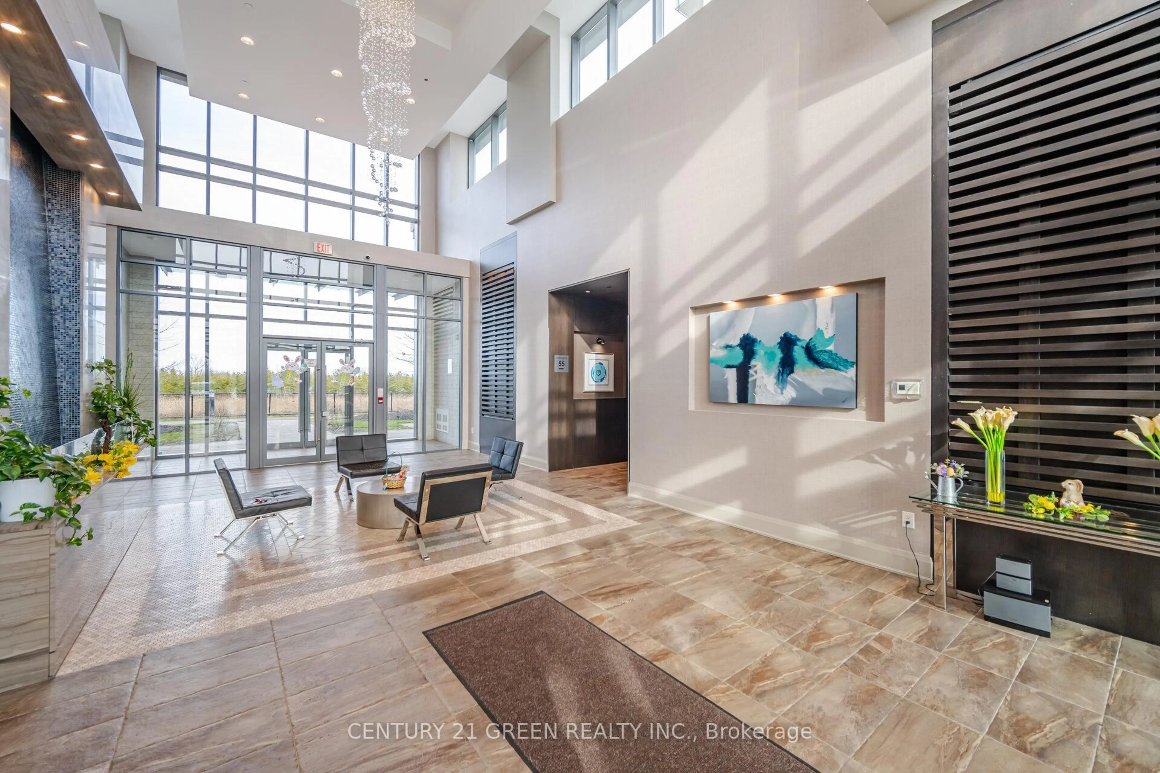 Indoor foyer for 55 Yorkland Blvd #409, Brampton Ontario L6P 4K9