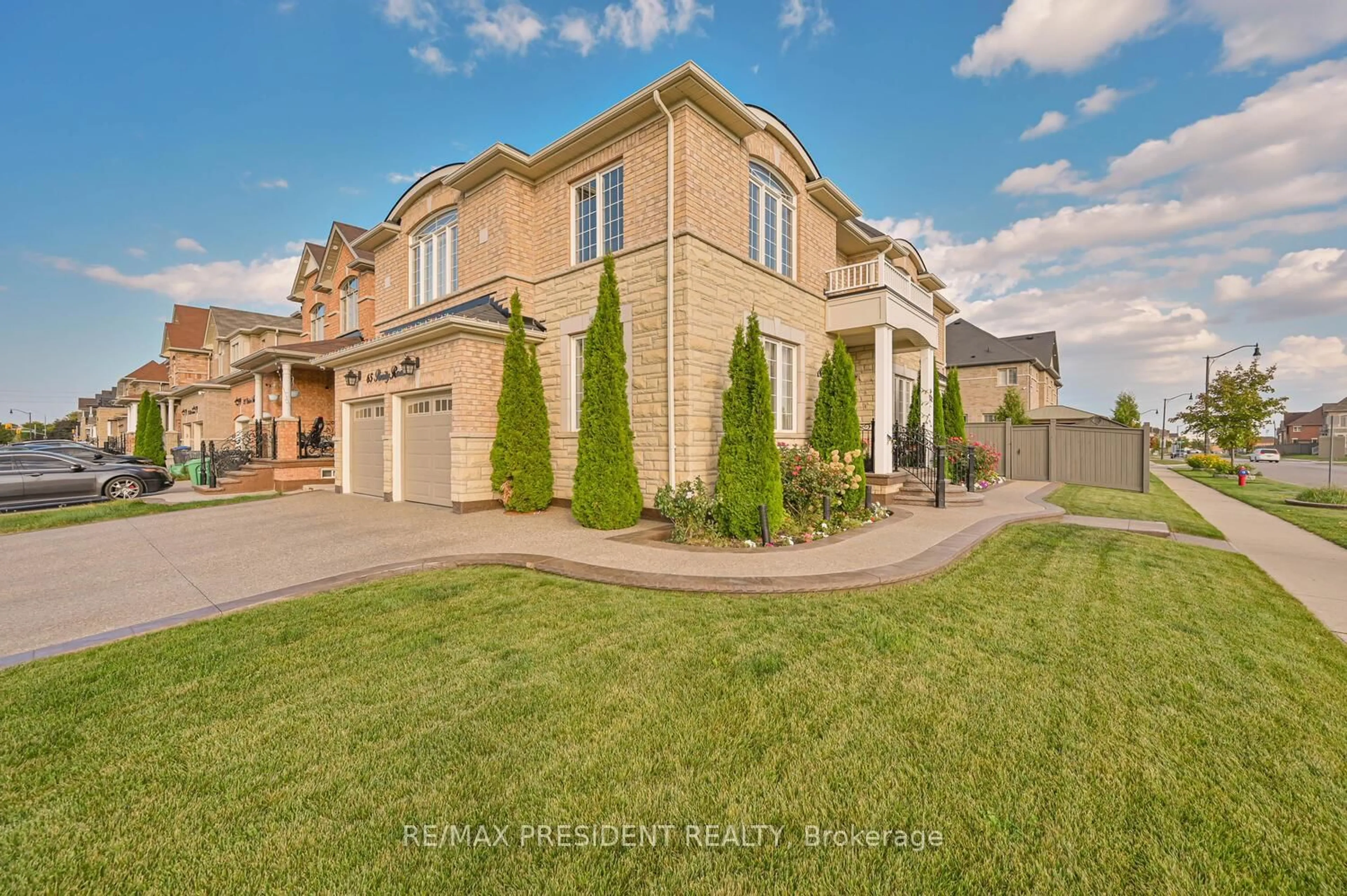 Home with brick exterior material, street for 65 Parity Rd, Brampton Ontario L6X 5M8