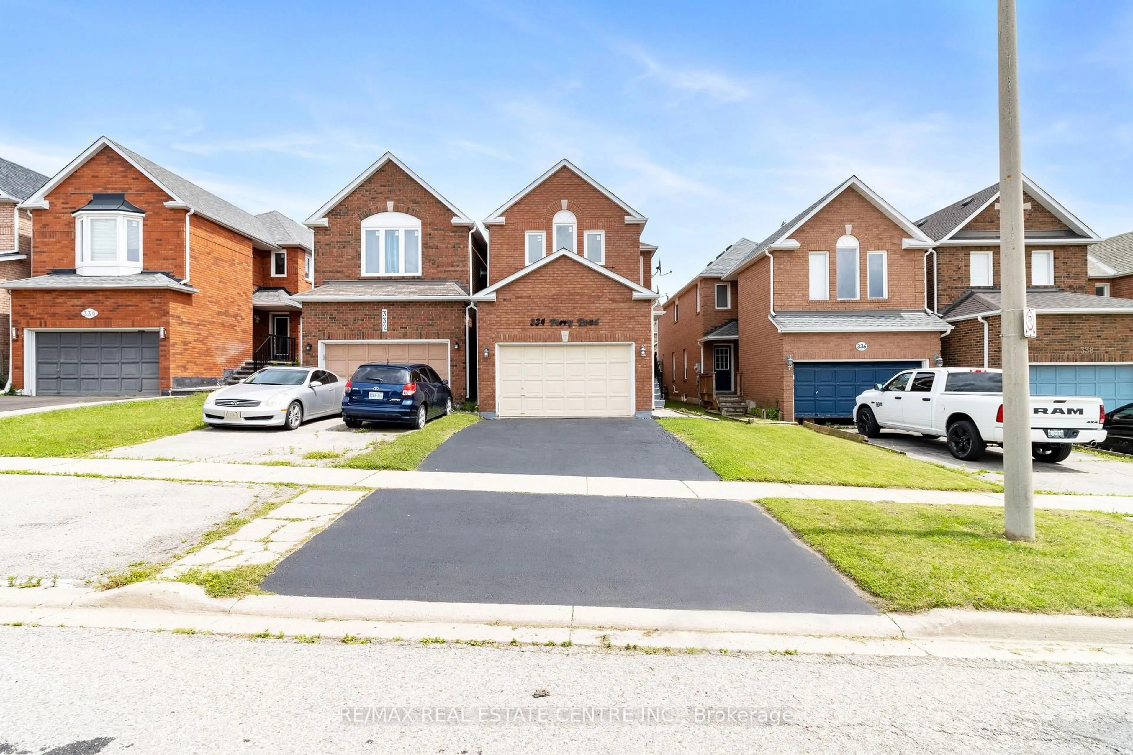 Home with brick exterior material, street for 334 Perry Rd, Orangeville Ontario L9W 4Z1