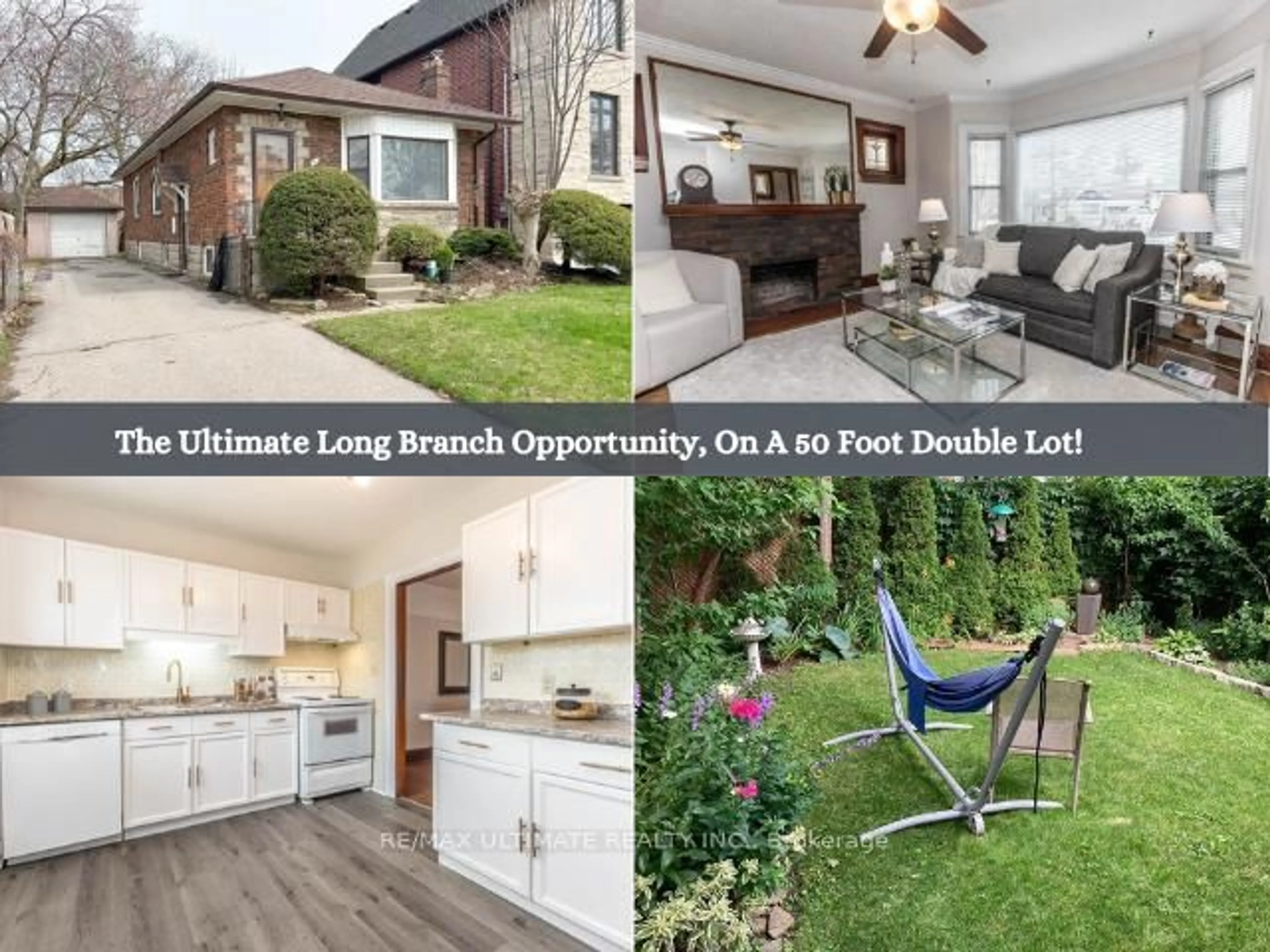 Open concept kitchen, wood/laminate floor for 41 Thirty Third St, Toronto Ontario M8W 3H2