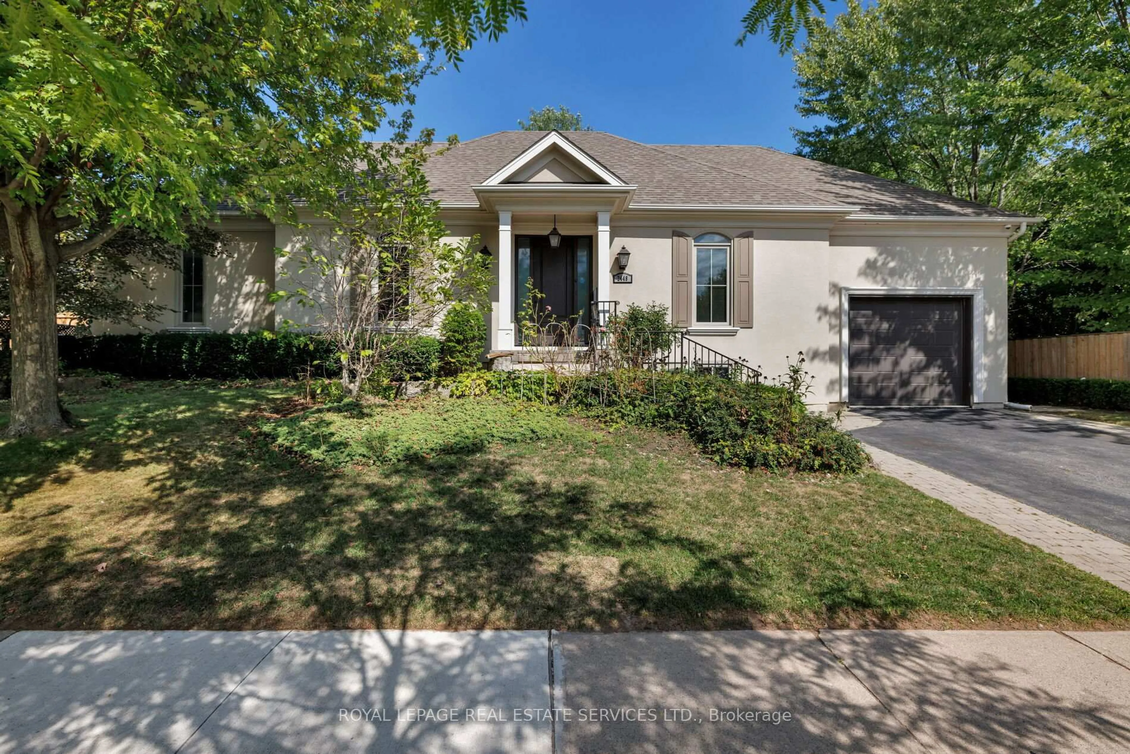 Home with vinyl exterior material, street for 2448 Bridge Rd, Oakville Ontario L6L 5C2