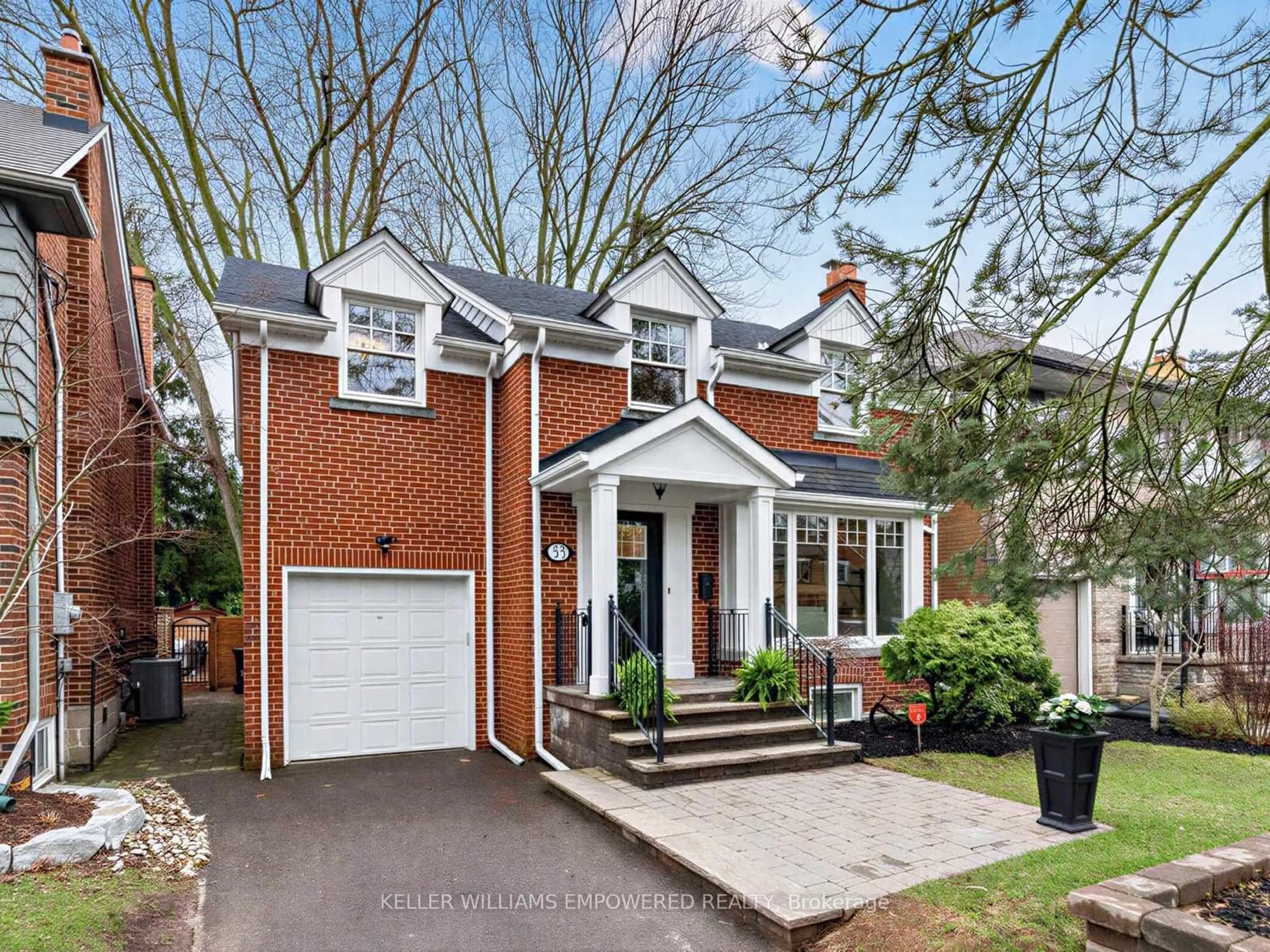 Home with brick exterior material, street for 53 Edgemore Dr, Toronto Ontario M8Y 2N4