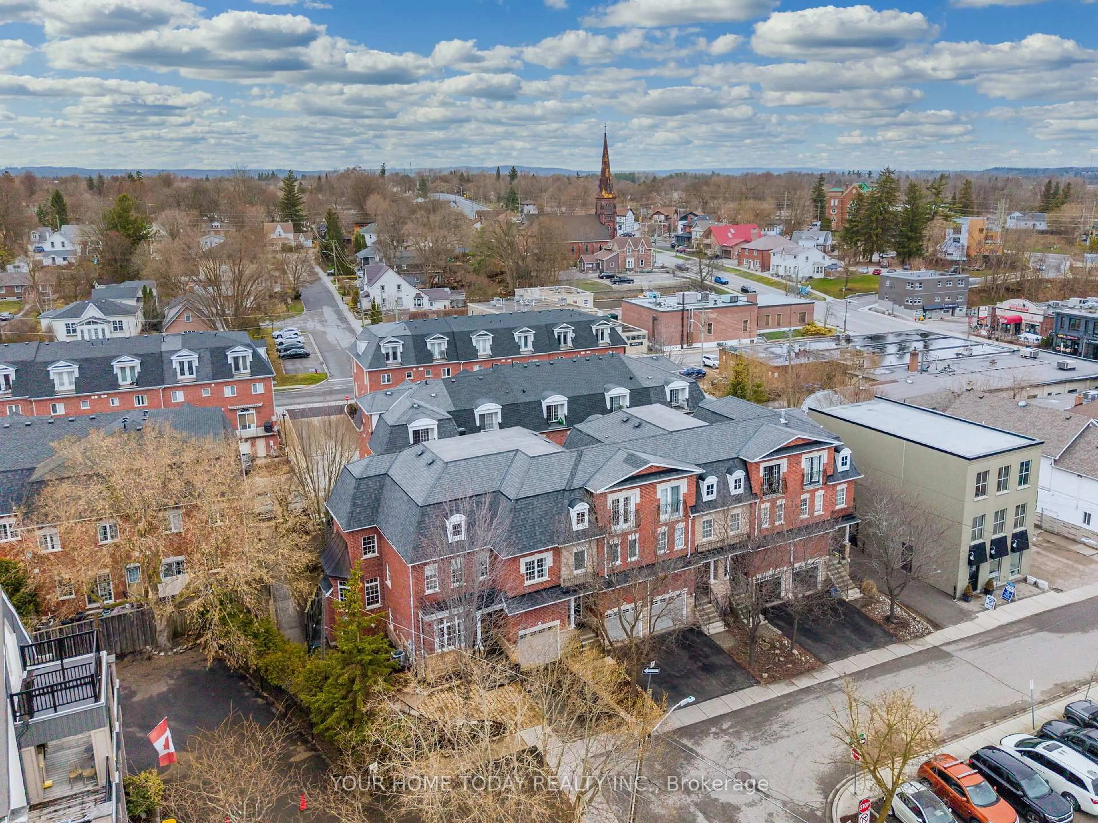 A pic from outside/outdoor area/front of a property/back of a property/a pic from drone, street for 24 Wesleyan St, Halton Hills Ontario L7G 2E1