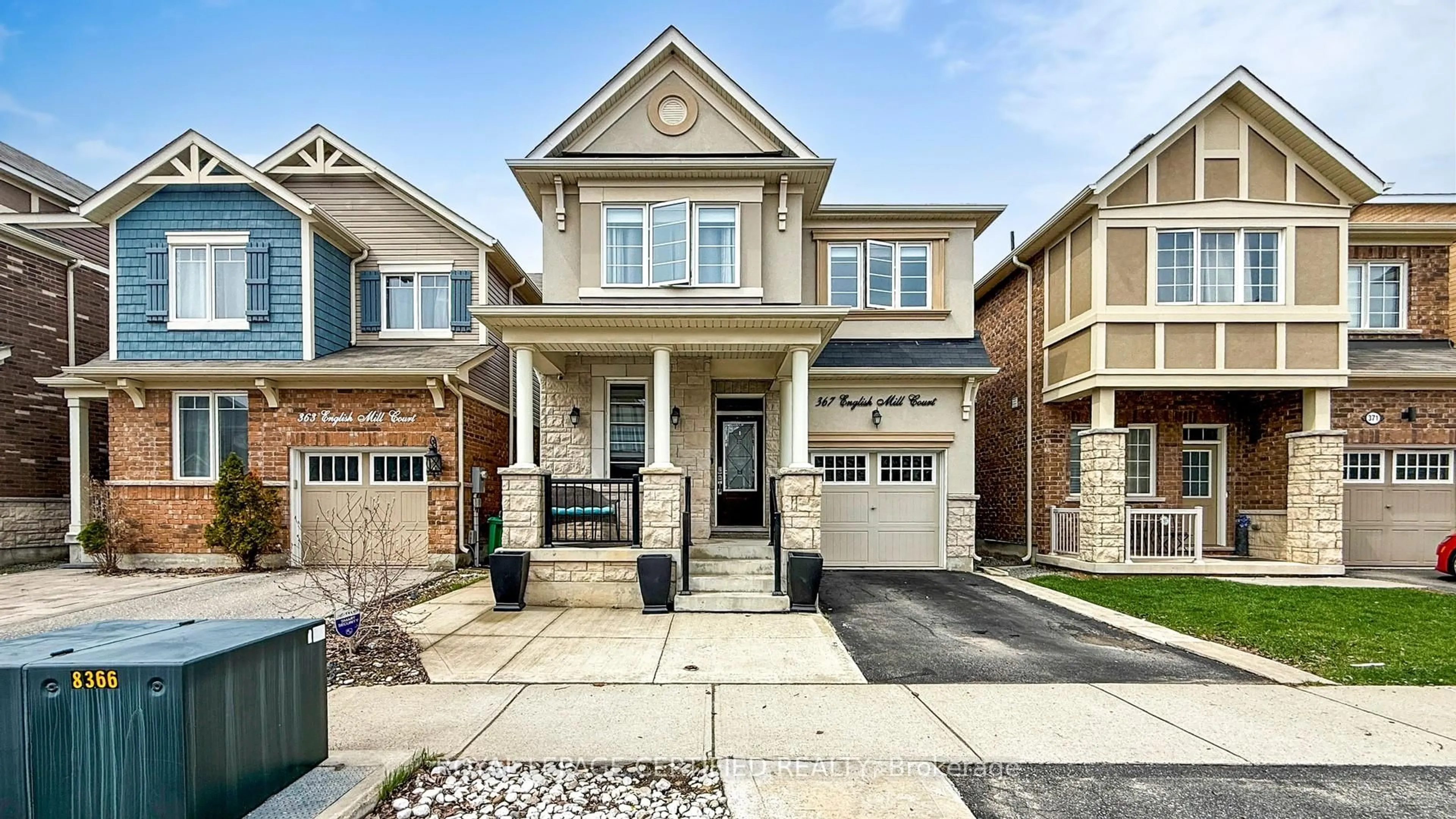 Home with brick exterior material, street for 367 English Mill Crt, Milton Ontario L9E 0A7