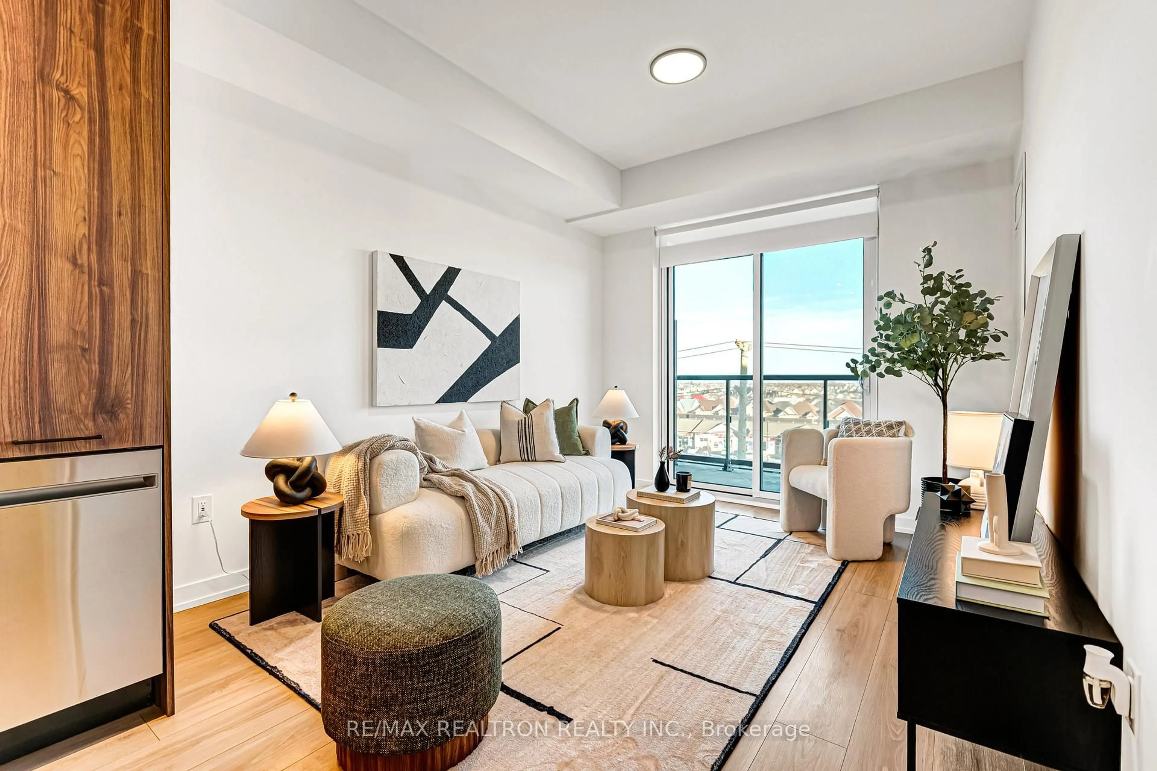 Living room with furniture, unknown for 10 Lagerfeld Dr #511, Brampton Ontario L7A 5L3