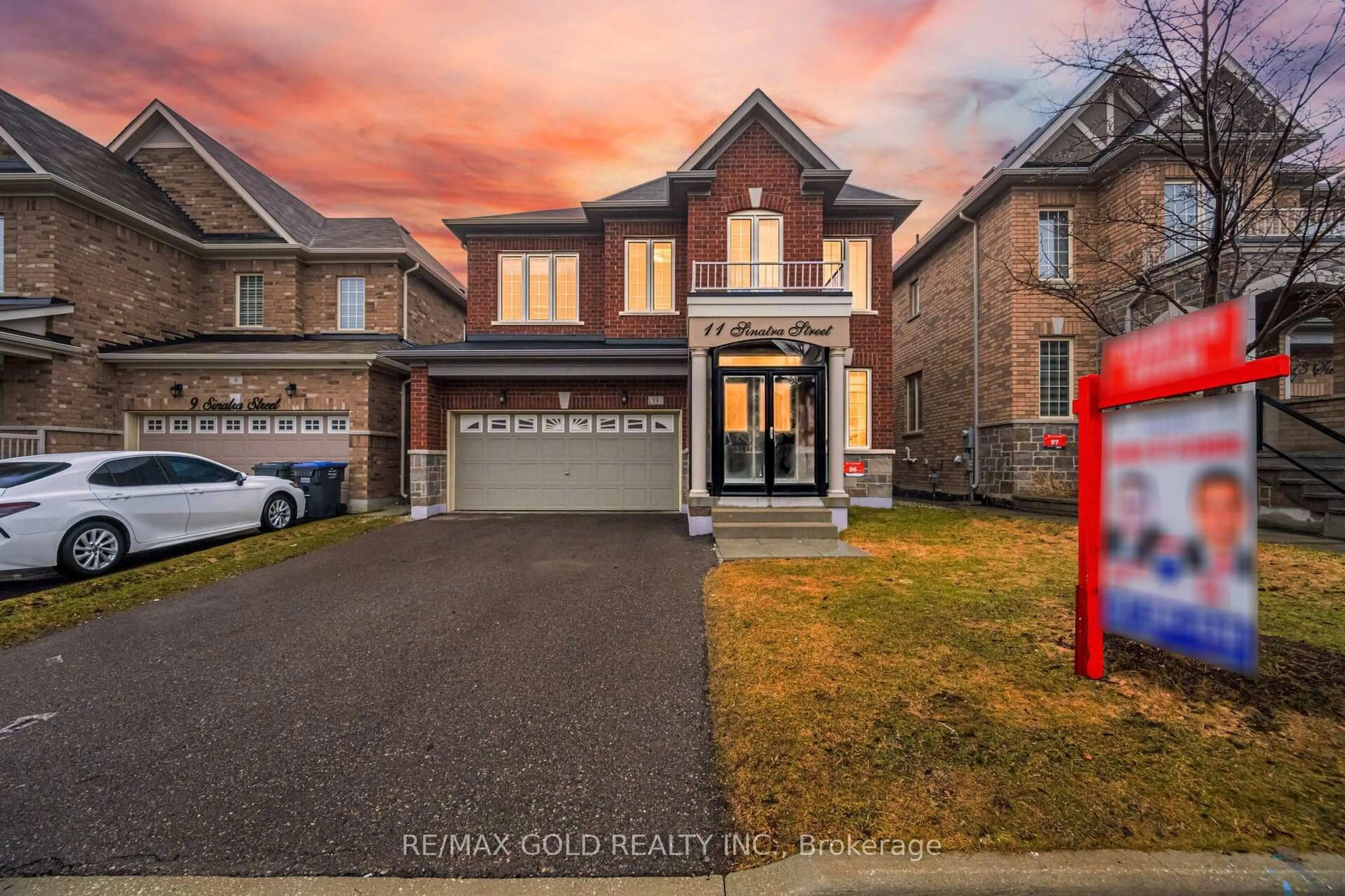 Home with brick exterior material, street for 11 Sinatra St, Brampton Ontario L6R 4B3