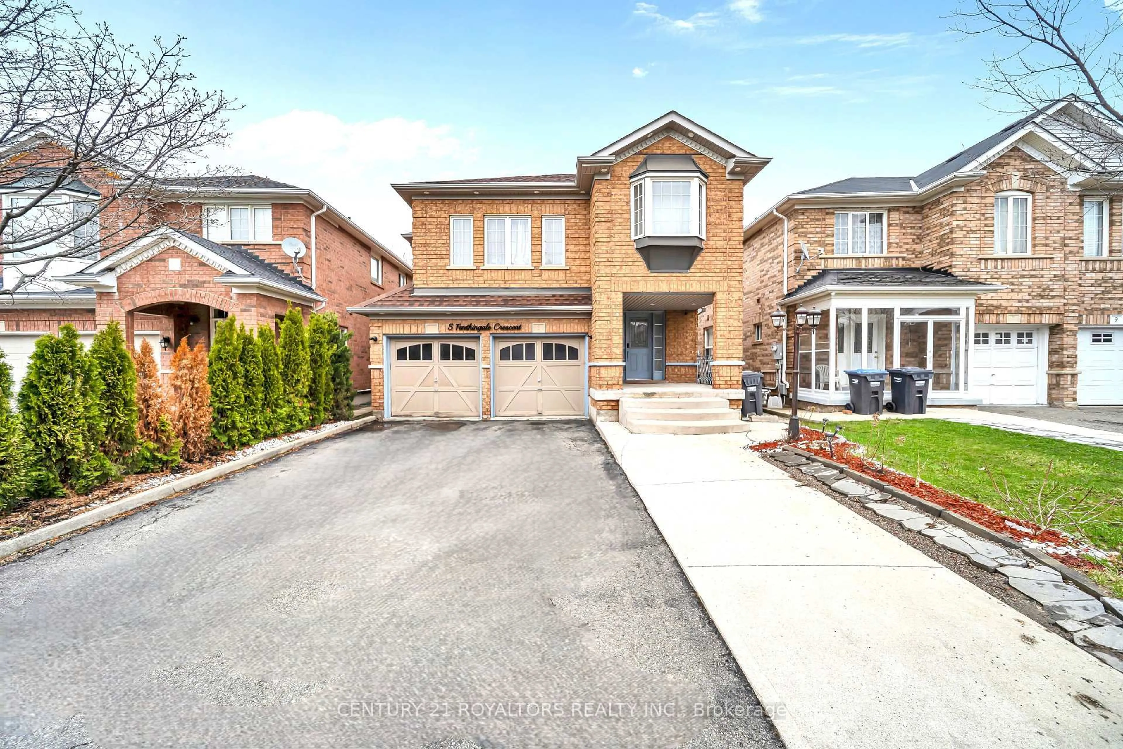 Home with brick exterior material, street for 5 Farthingale Cres, Brampton Ontario L7A 1R3