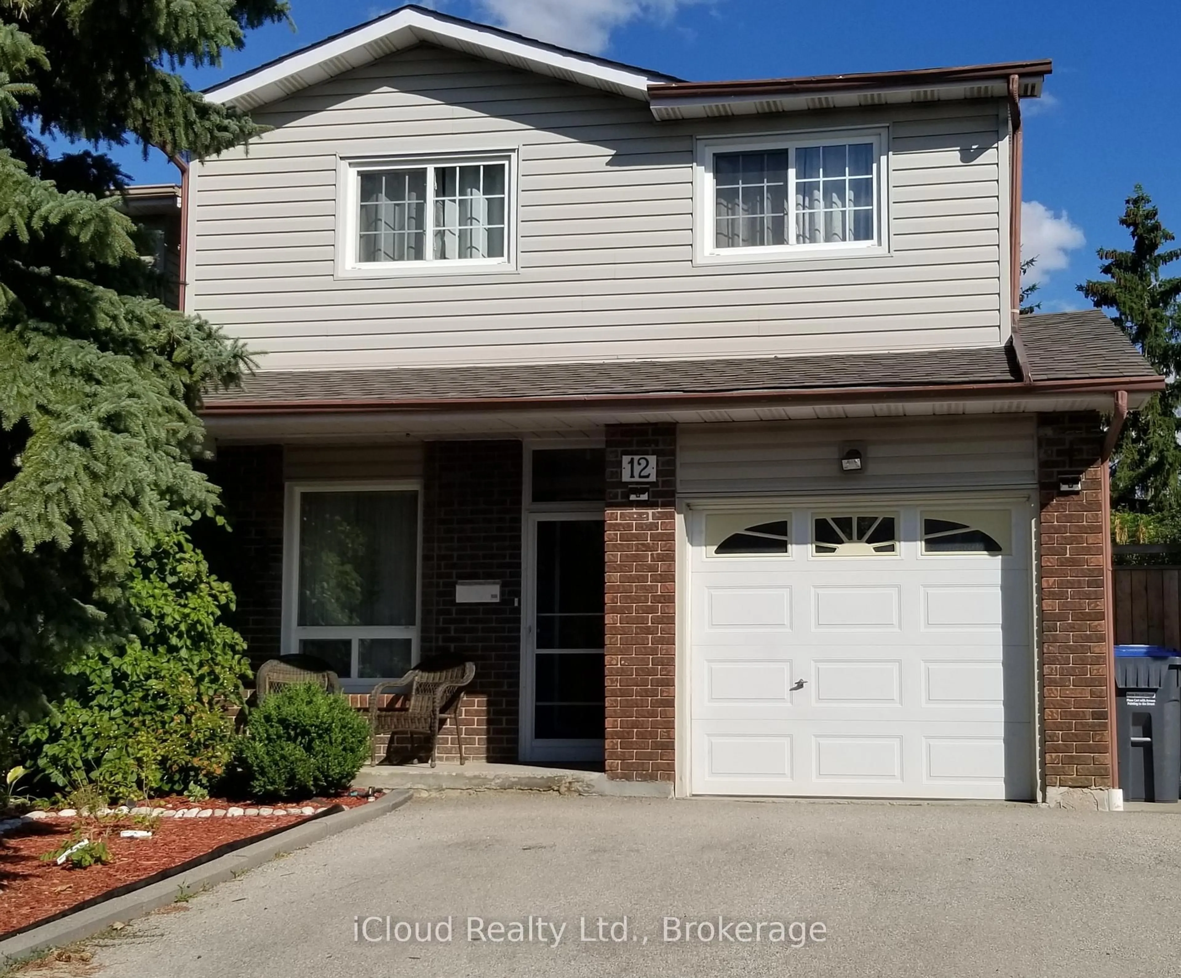 Home with vinyl exterior material, street for 12 Simmons Blvd, Brampton Ontario L6V 3V5
