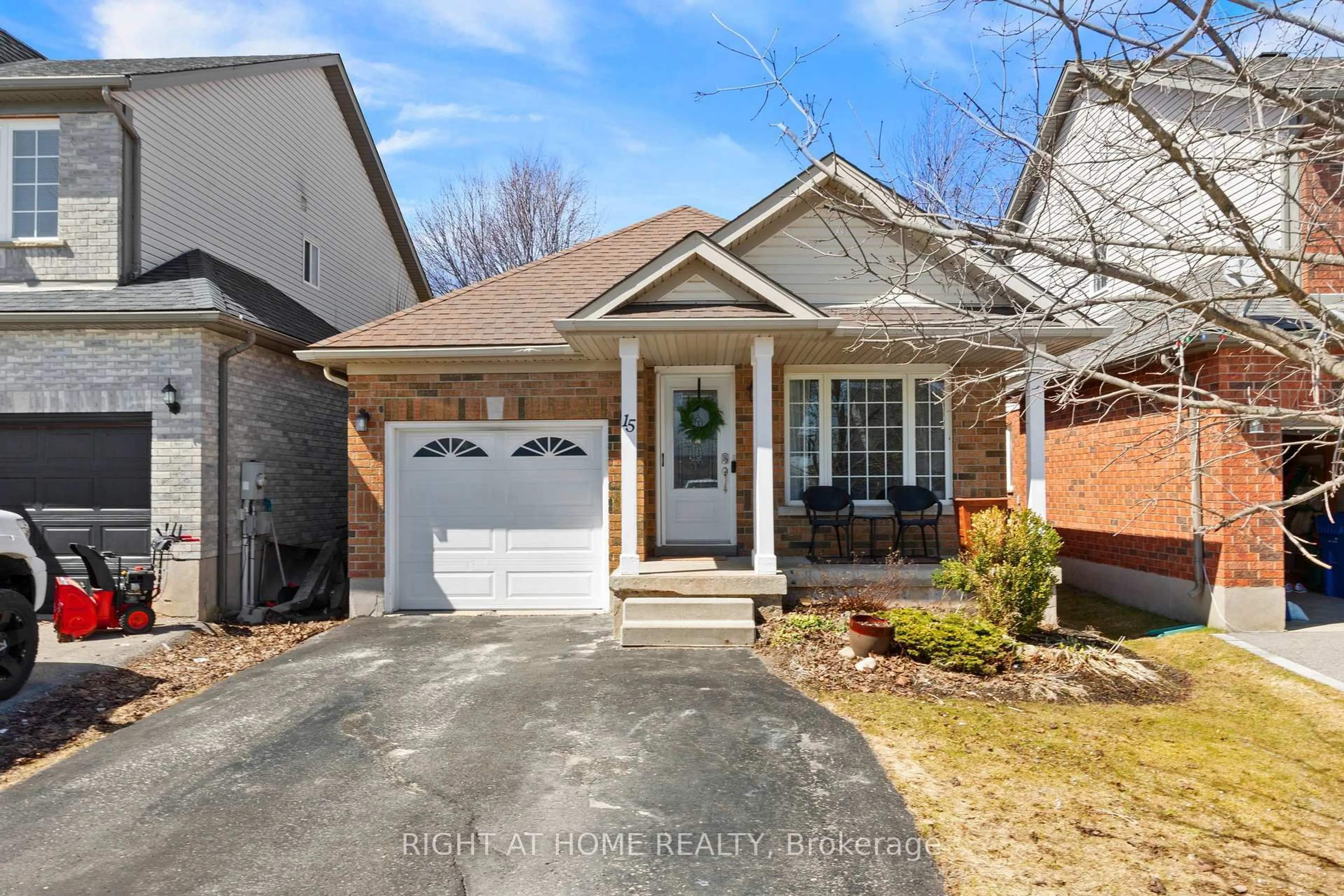 Home with brick exterior material, street for 15 Settlers Rd, Orangeville Ontario L9W 5E3