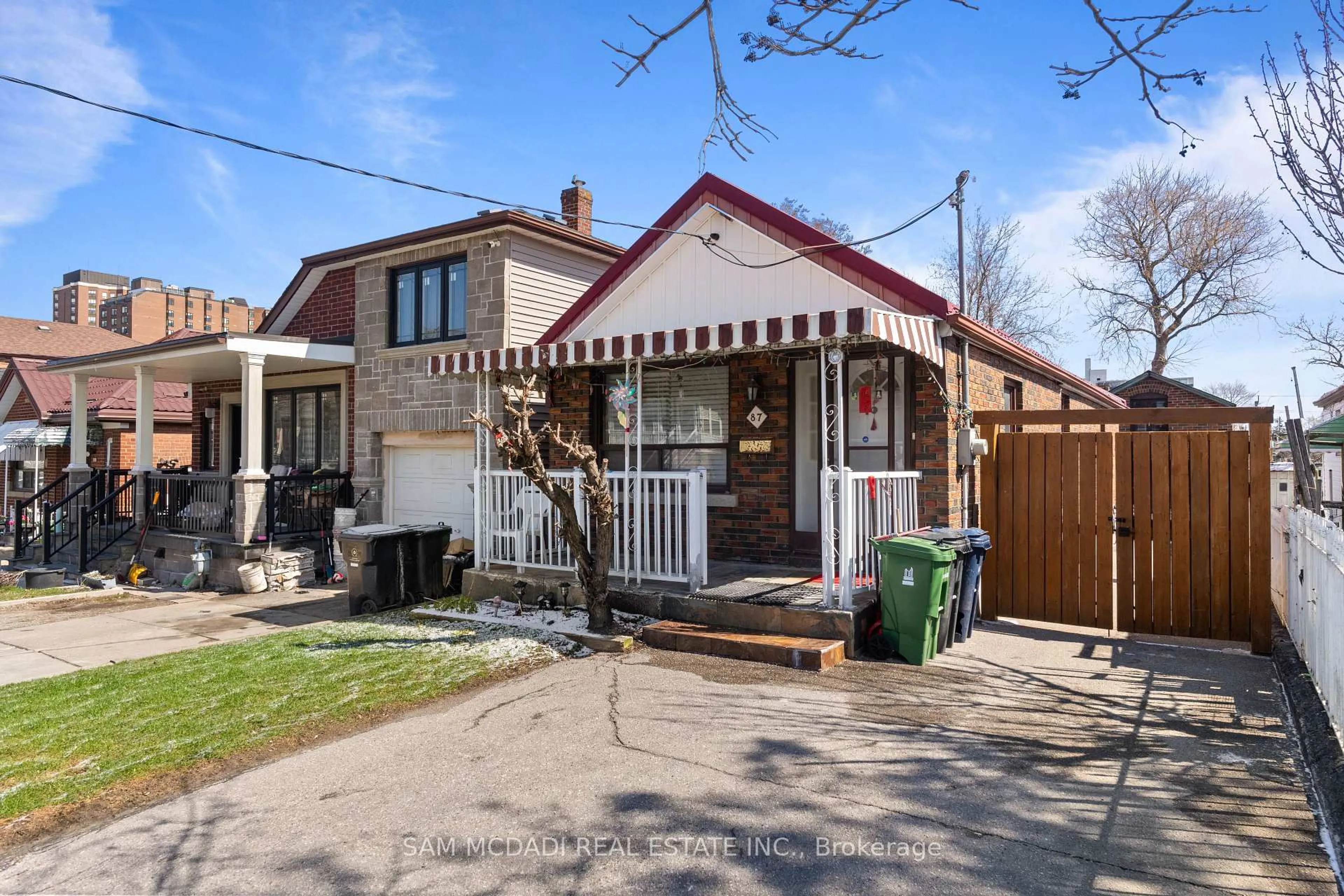 Home with brick exterior material, street for 87 Dynevor Rd, Toronto Ontario M6E 3X3