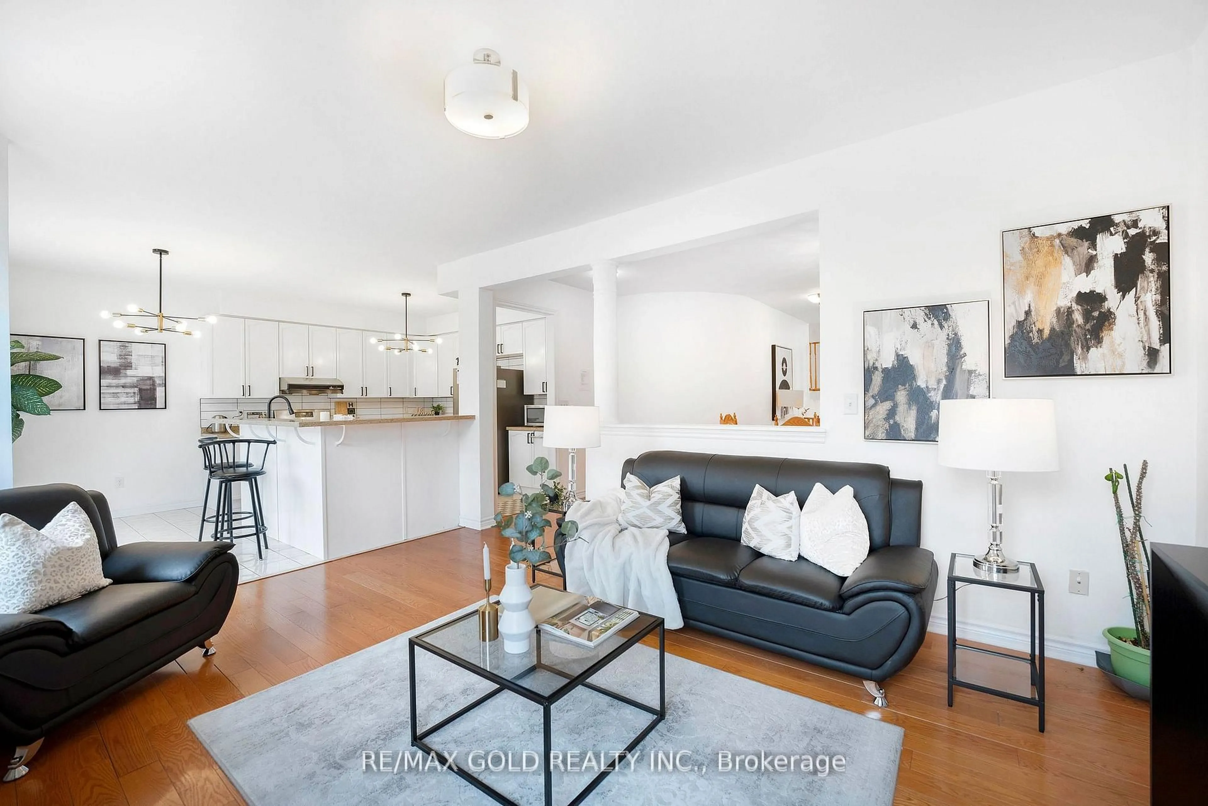 Living room with furniture, unknown for 23 Pathmaster Rd, Brampton Ontario L6P 2G8