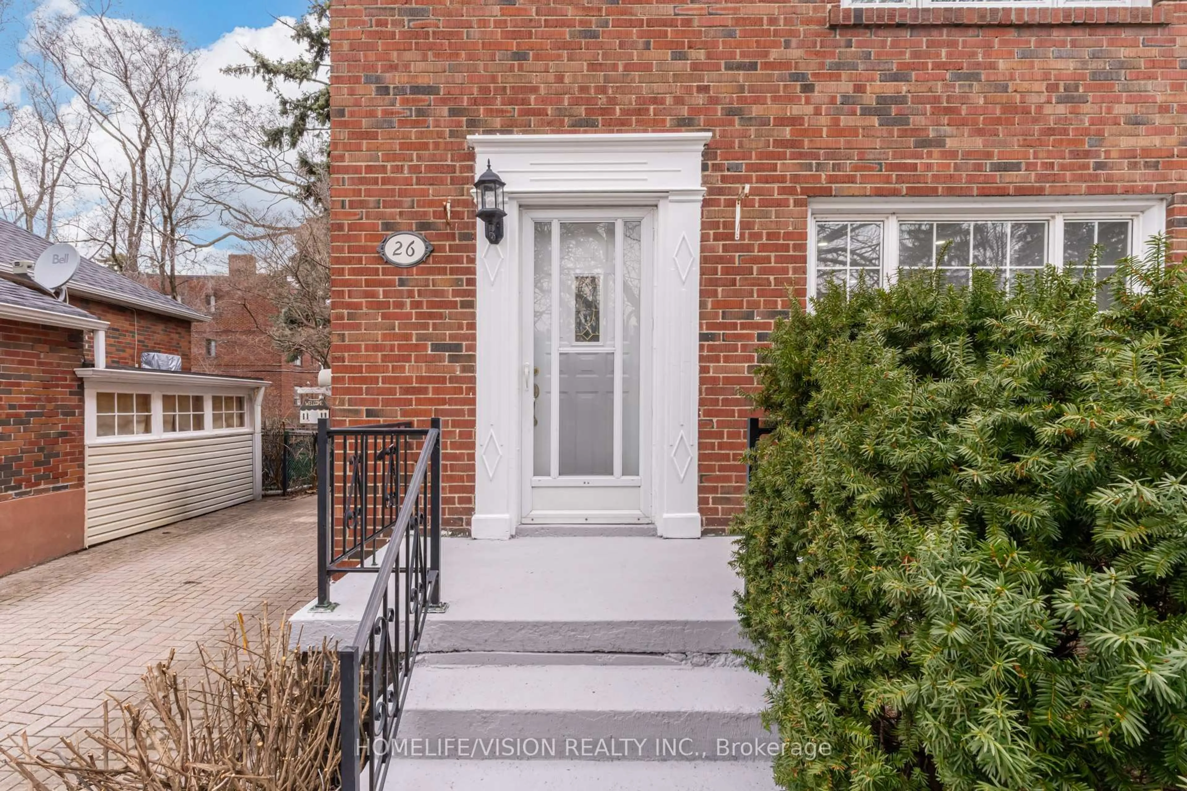 Home with brick exterior material, street for 26 Miles Rd, Toronto Ontario M8V 1V3