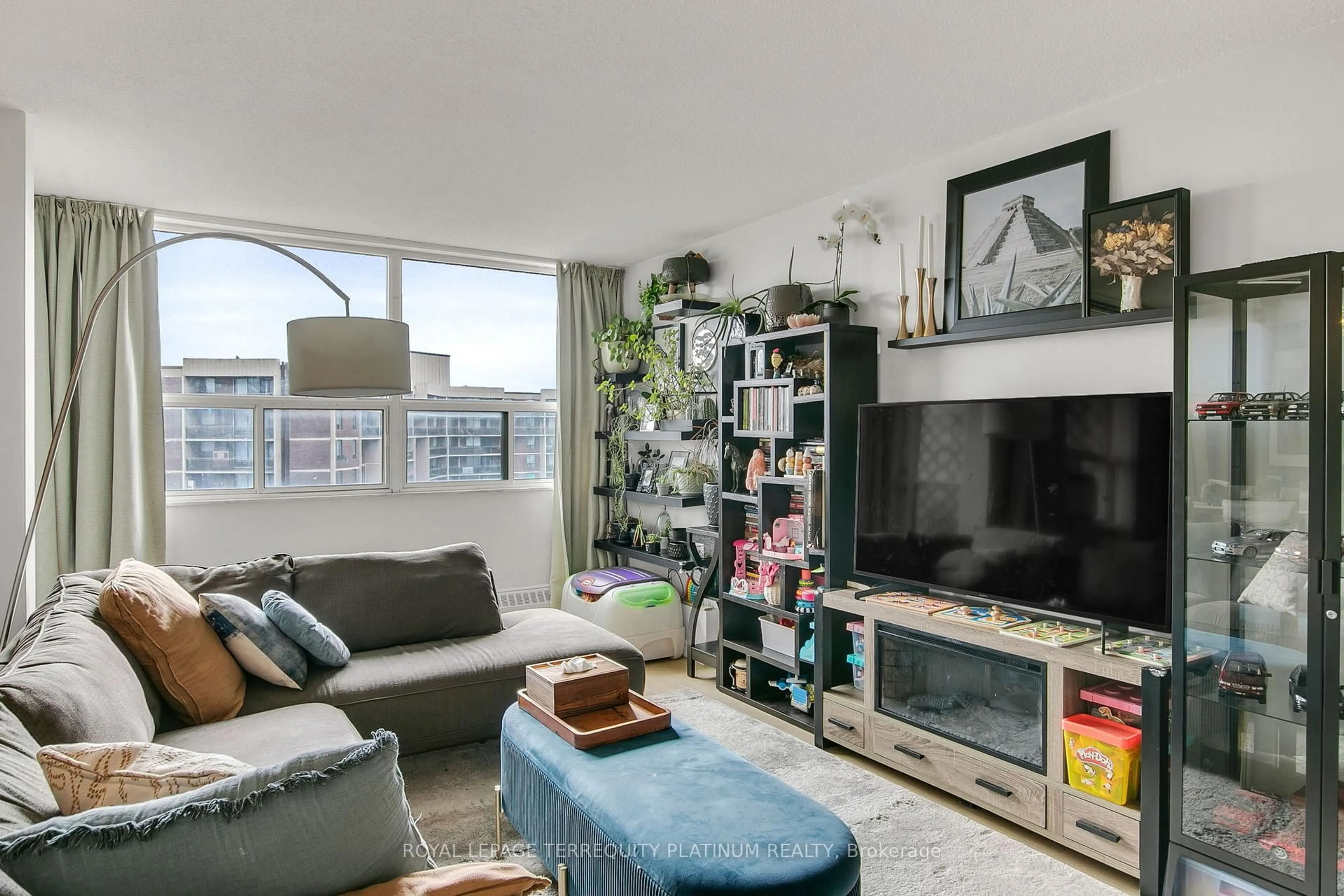 Living room with furniture, unknown for 551 The West Mall #1517, Toronto Ontario M9C 1G7