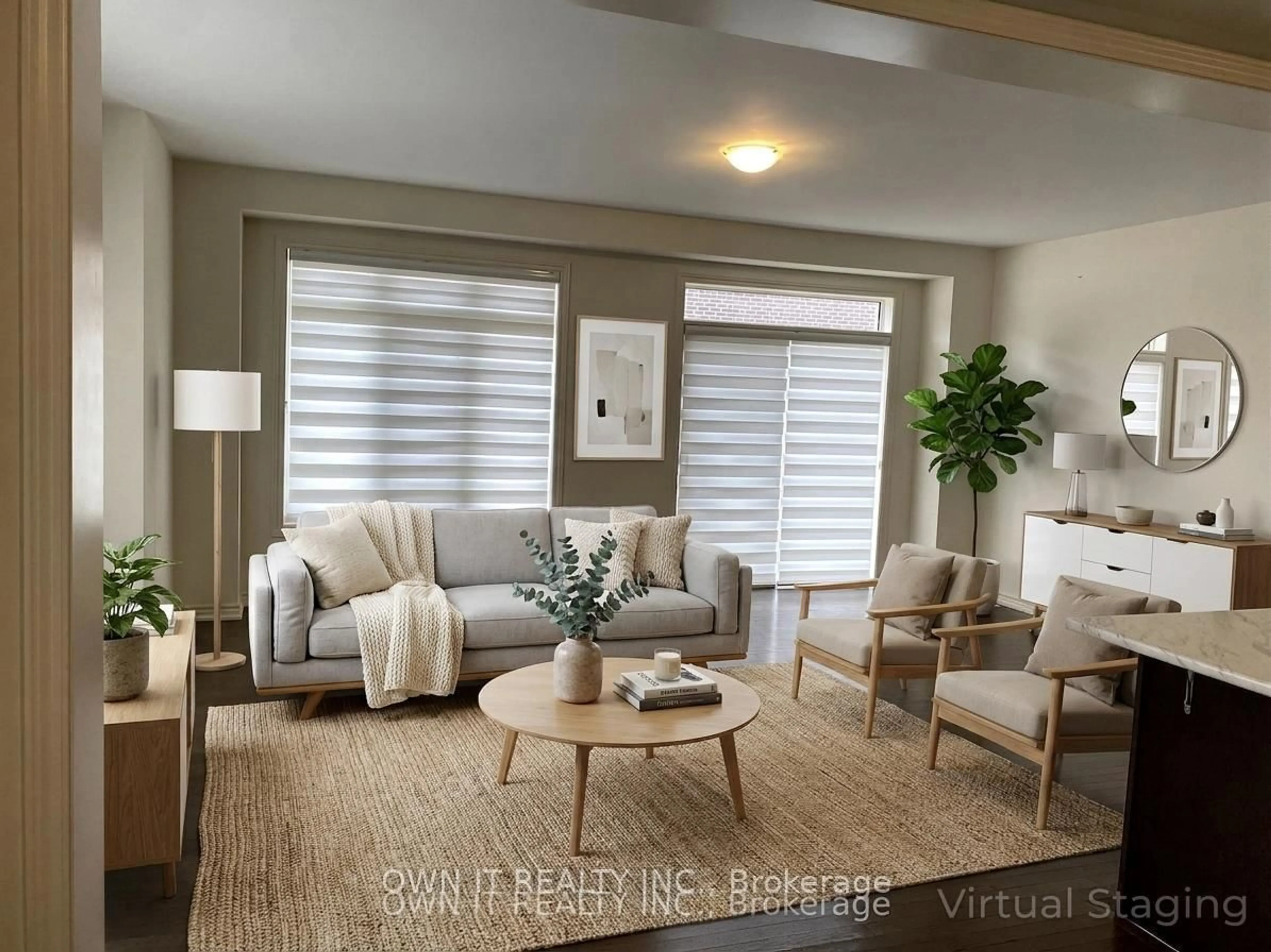 Living room with furniture, unknown for 28 Donald Ficht Cres, Brampton Ontario L7A 5H8