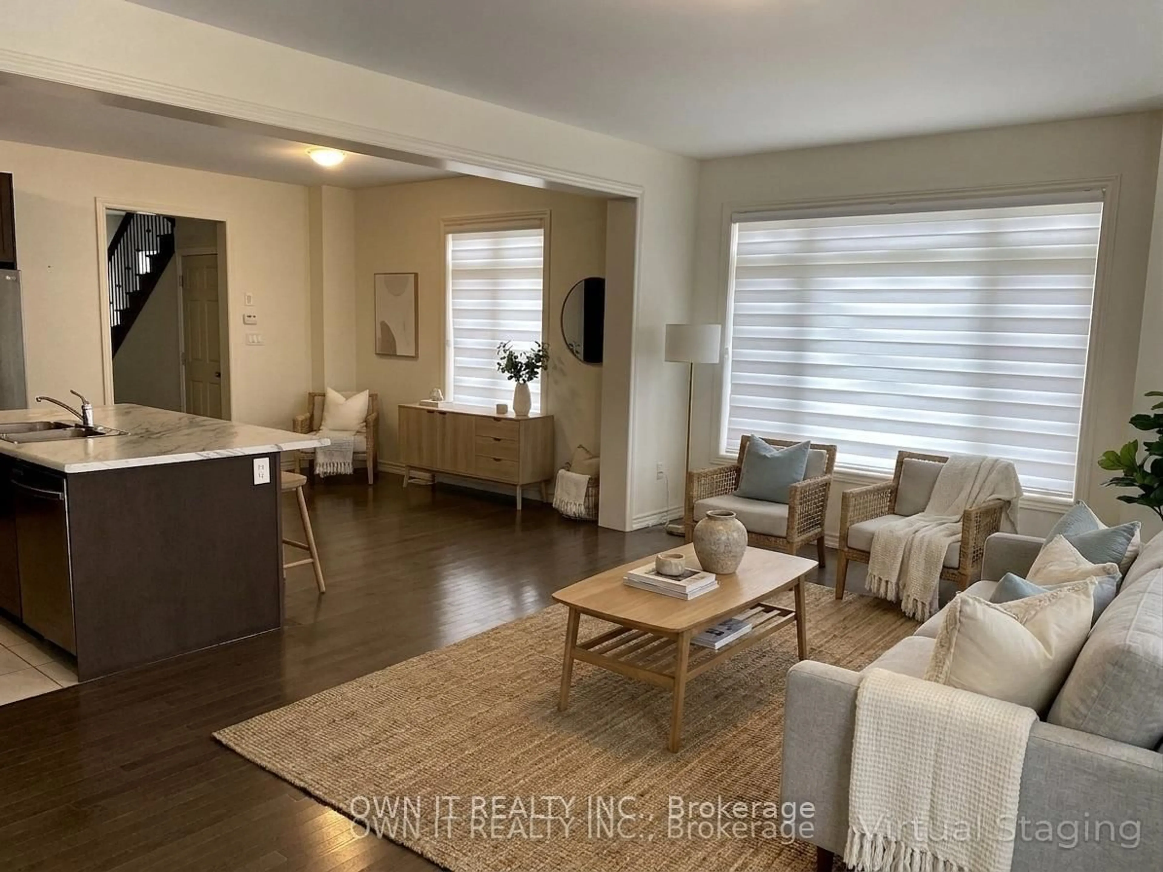 Living room with furniture, unknown for 28 Donald Ficht Cres, Brampton Ontario L7A 5H8