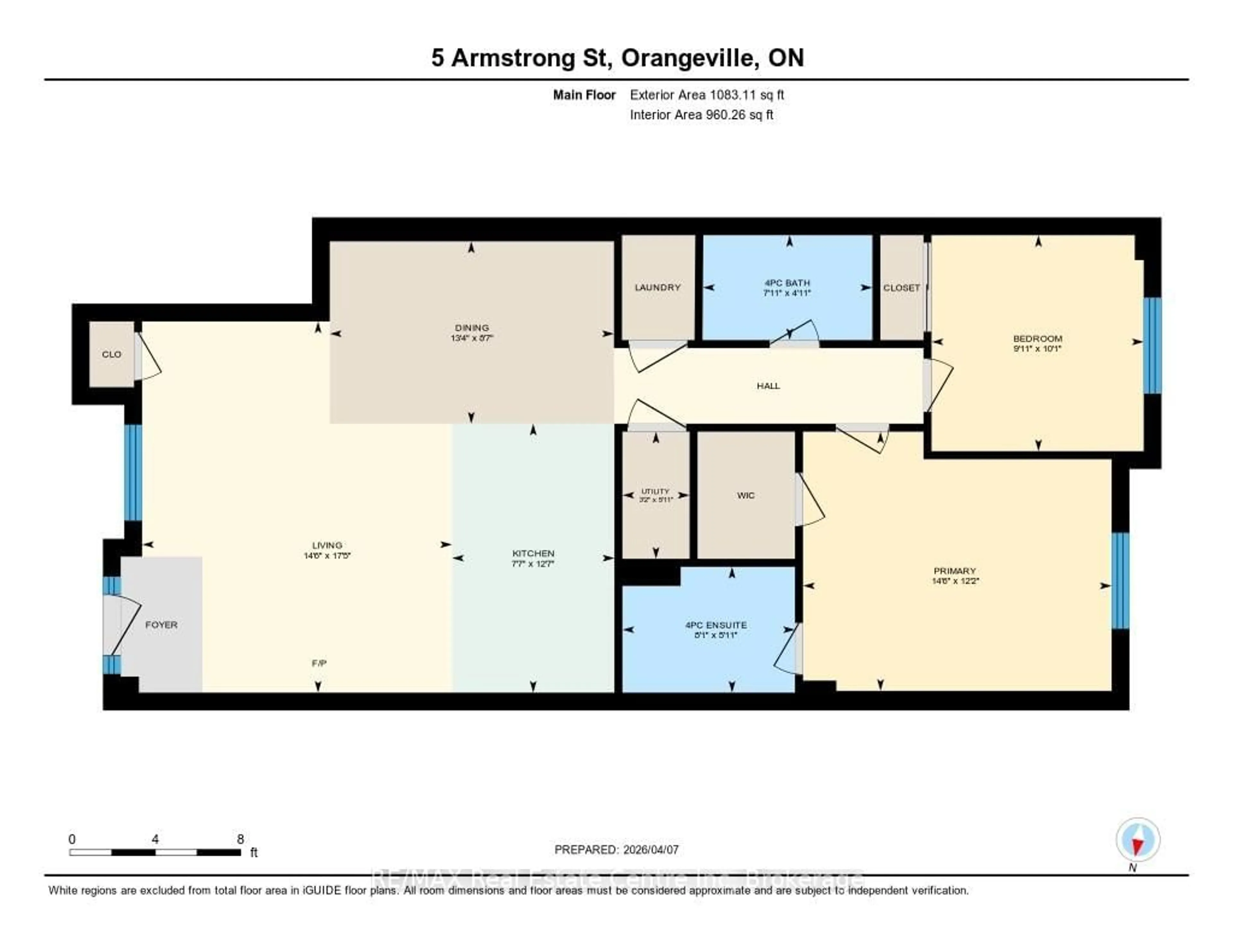 Floor plan for 5 Armstrong St #13, Orangeville Ontario L9W 0C5