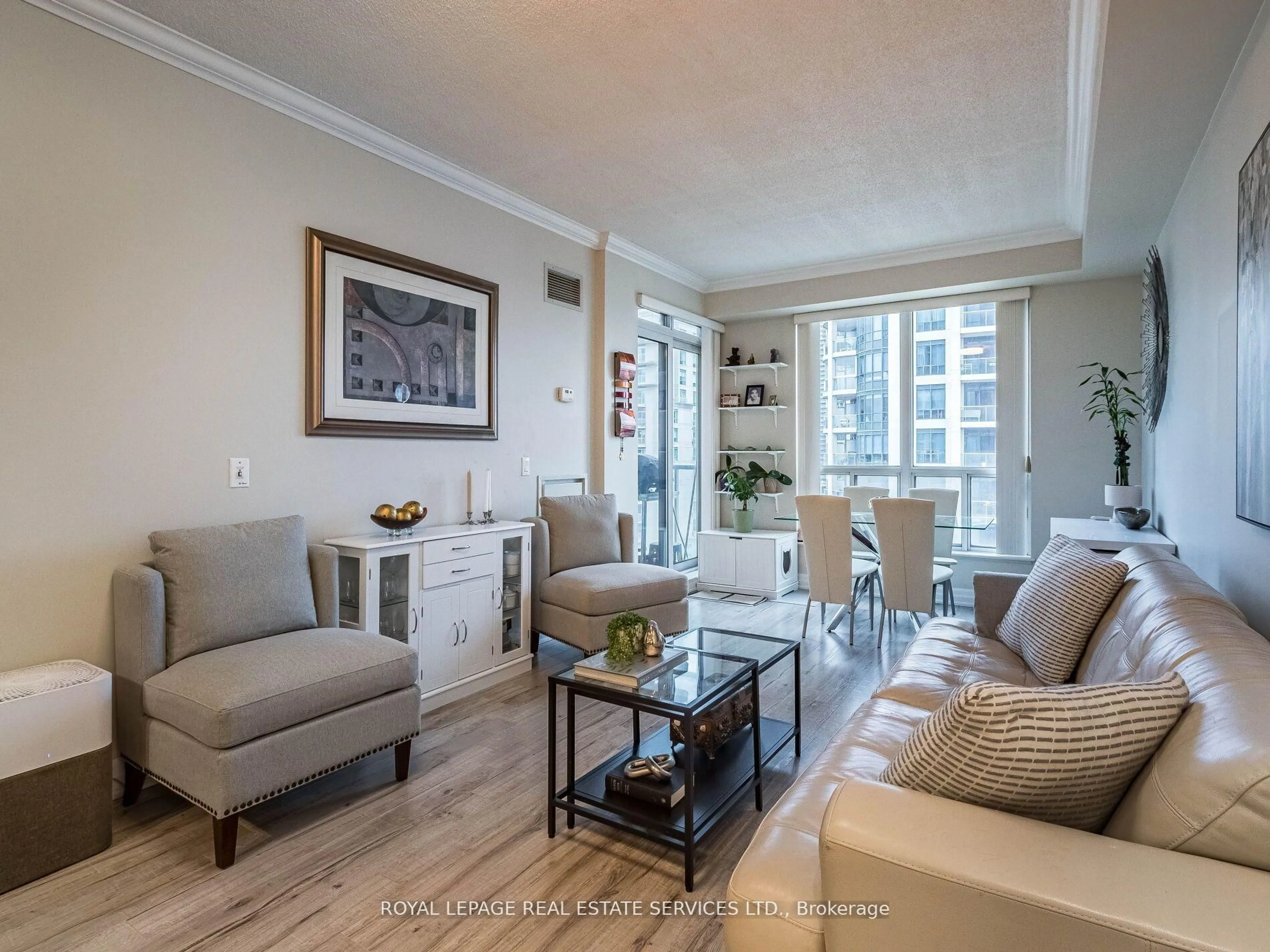 Living room with furniture, unknown for 2083 Lake Shore Blvd #1113, Toronto Ontario M8V 4G2