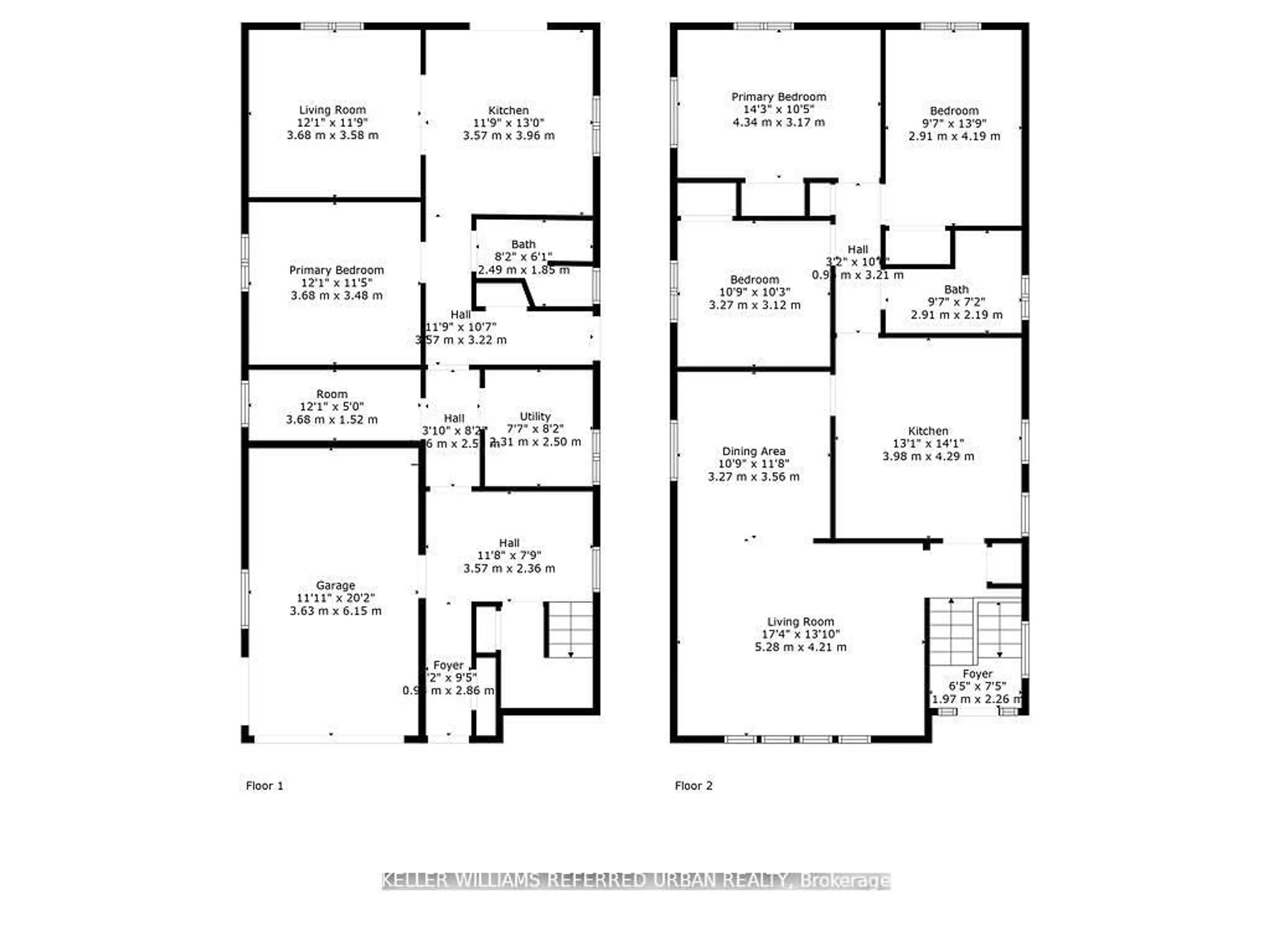 Floor plan for 55 Tedder St, Toronto Ontario M6M 4X2