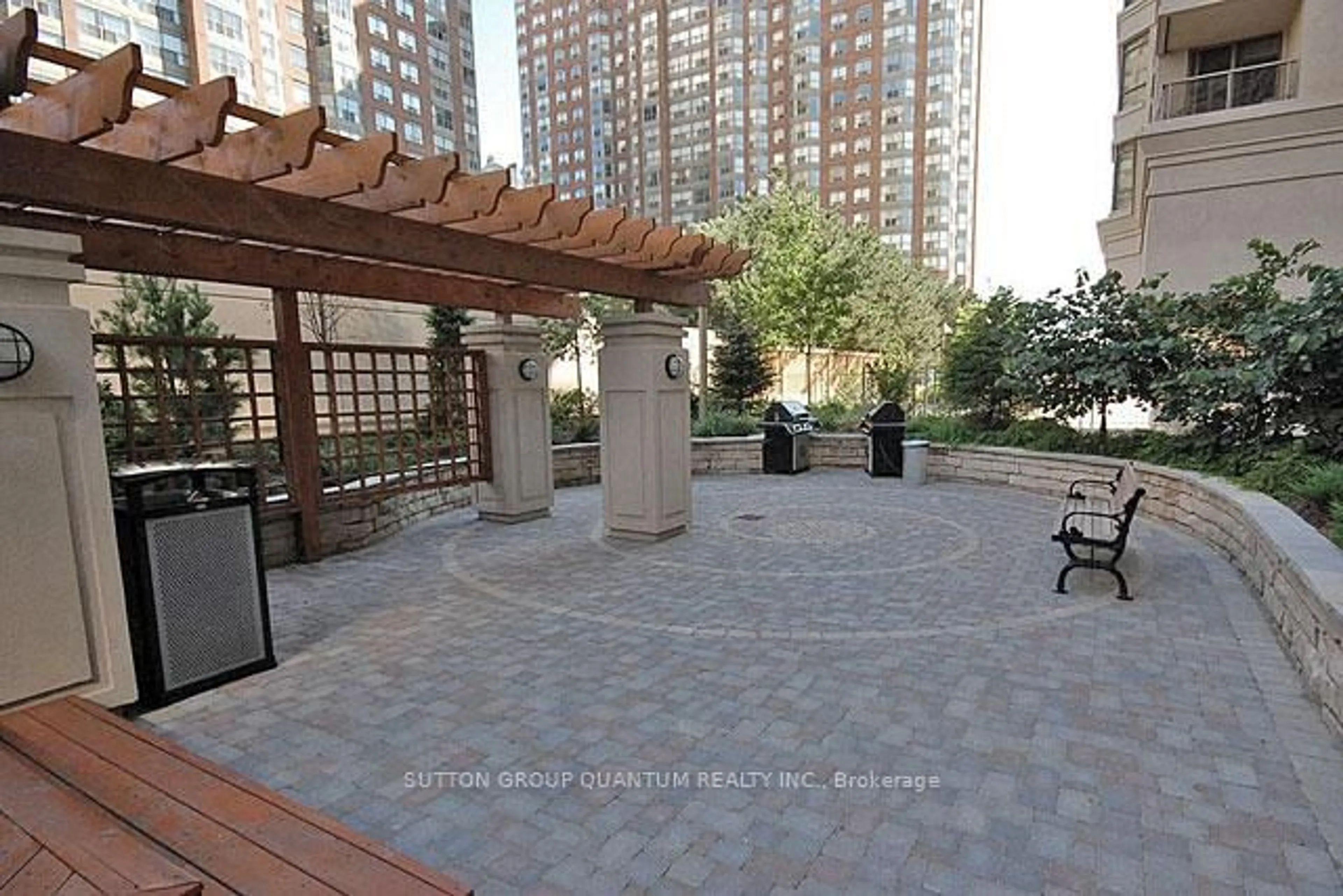 Patio, city buildings view from balcony for 310 Burnhamthorpe Rd #2102, Mississauga Ontario L5B 4P9