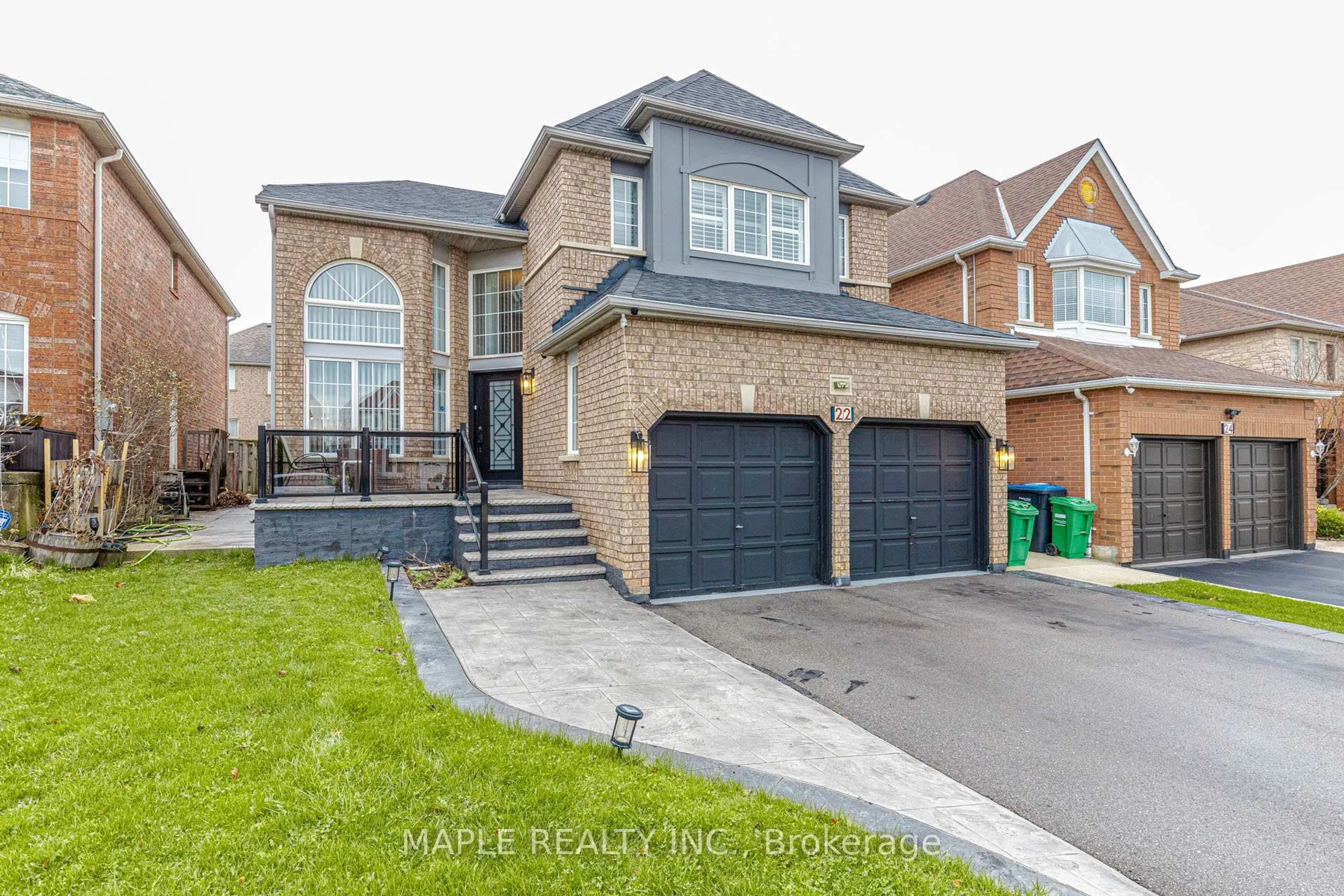 Home with brick exterior material, street for 22 Squirreltail Way, Brampton Ontario L6R 1X4