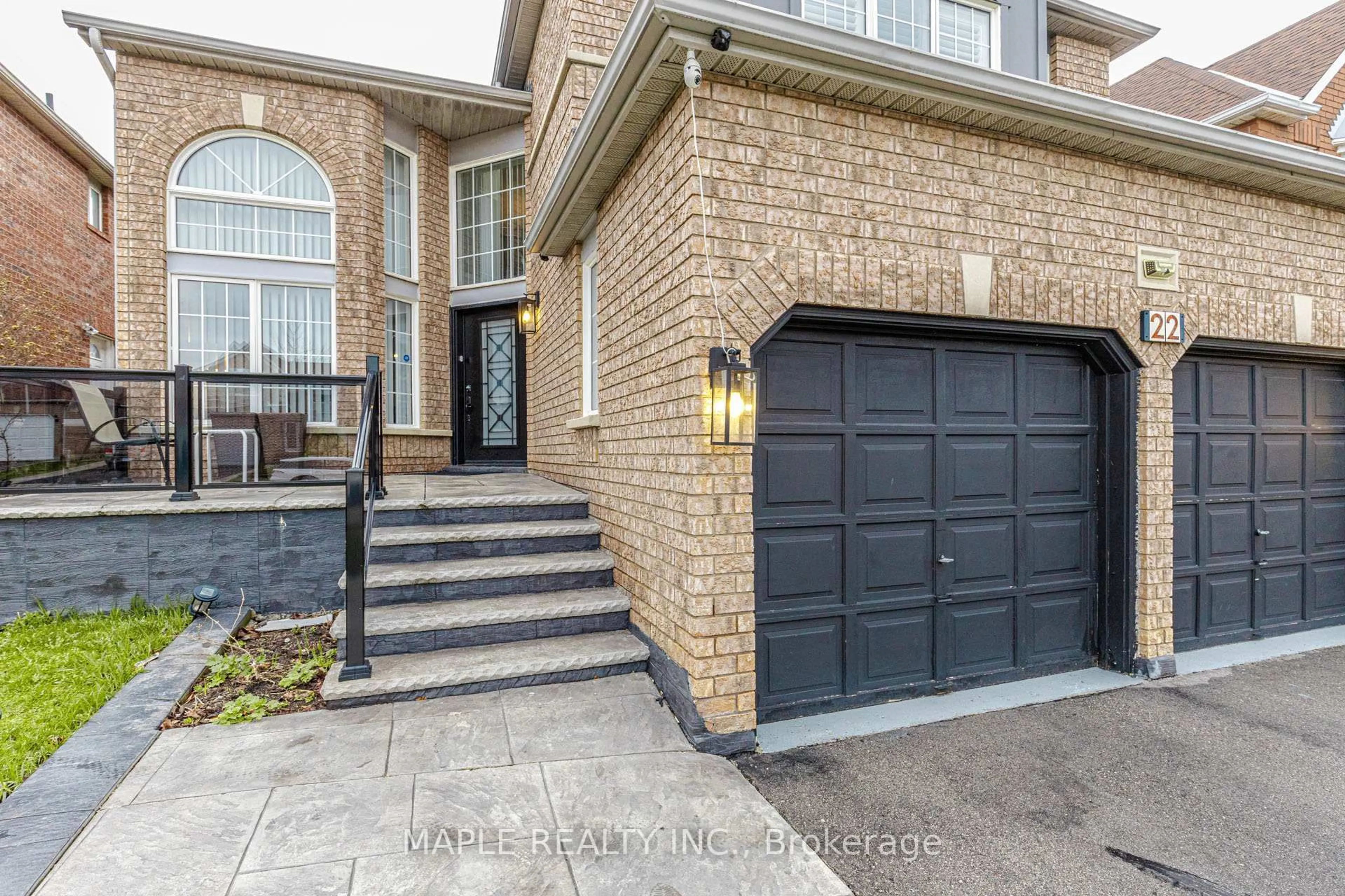Home with brick exterior material, street for 22 Squirreltail Way, Brampton Ontario L6R 1X4