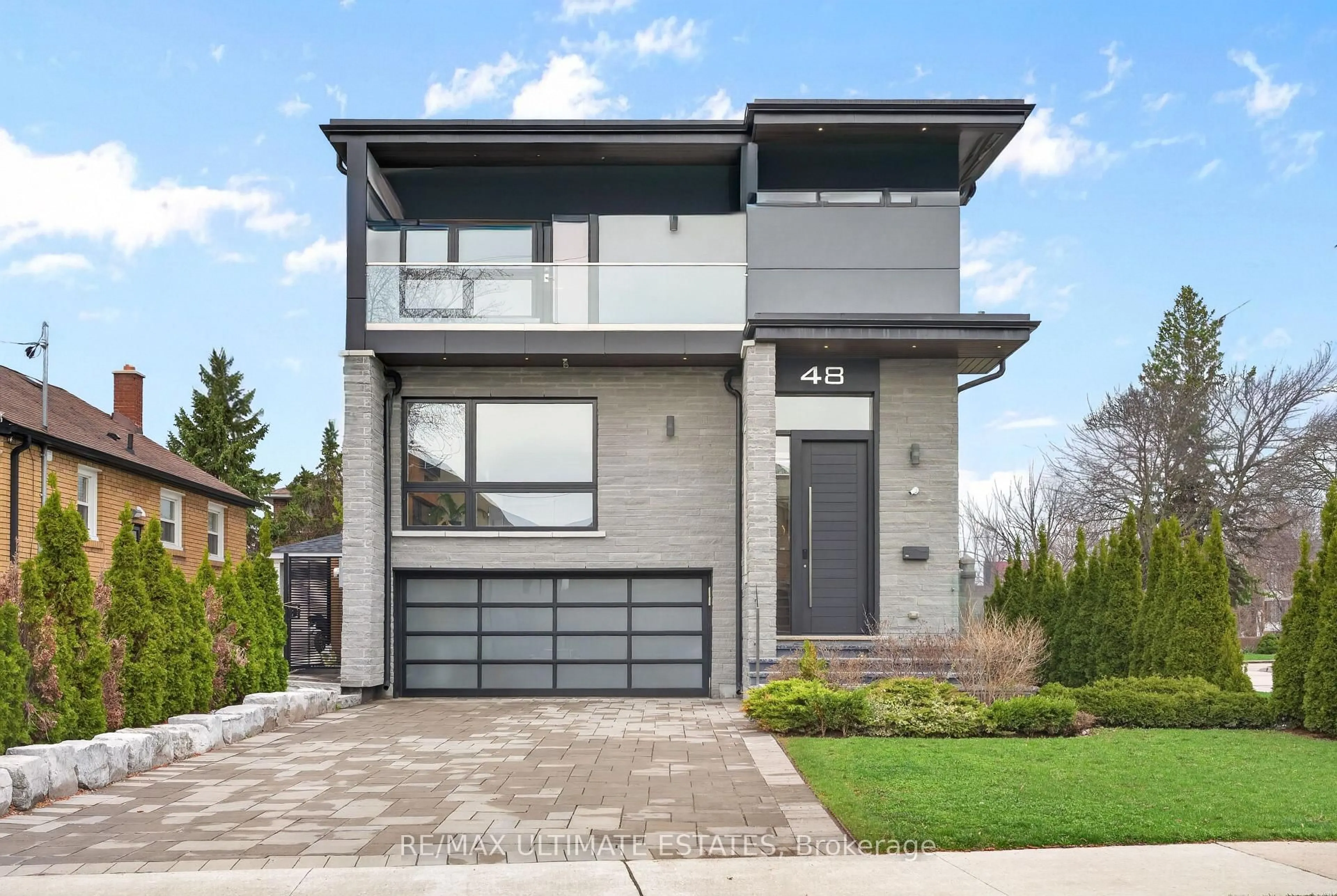 Home with brick exterior material, street for 48 Cornelius Pkwy, Toronto Ontario M6L 2K4